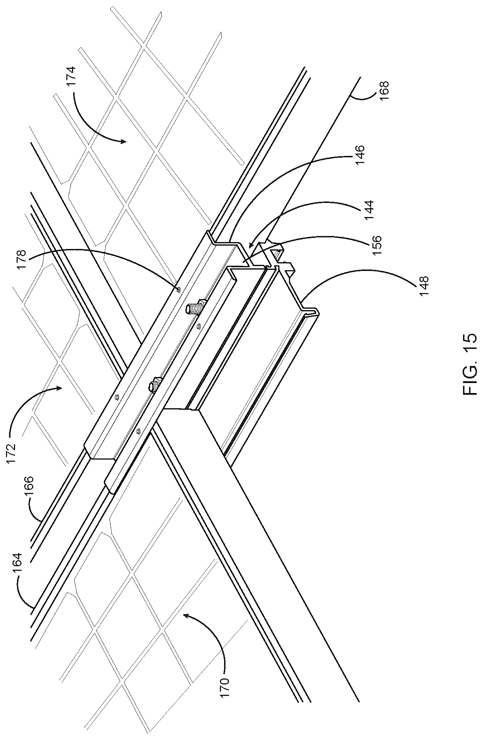 Patent US12620926 Figure 15 – Waterproofing mounting system for attaching solar modules to a roof