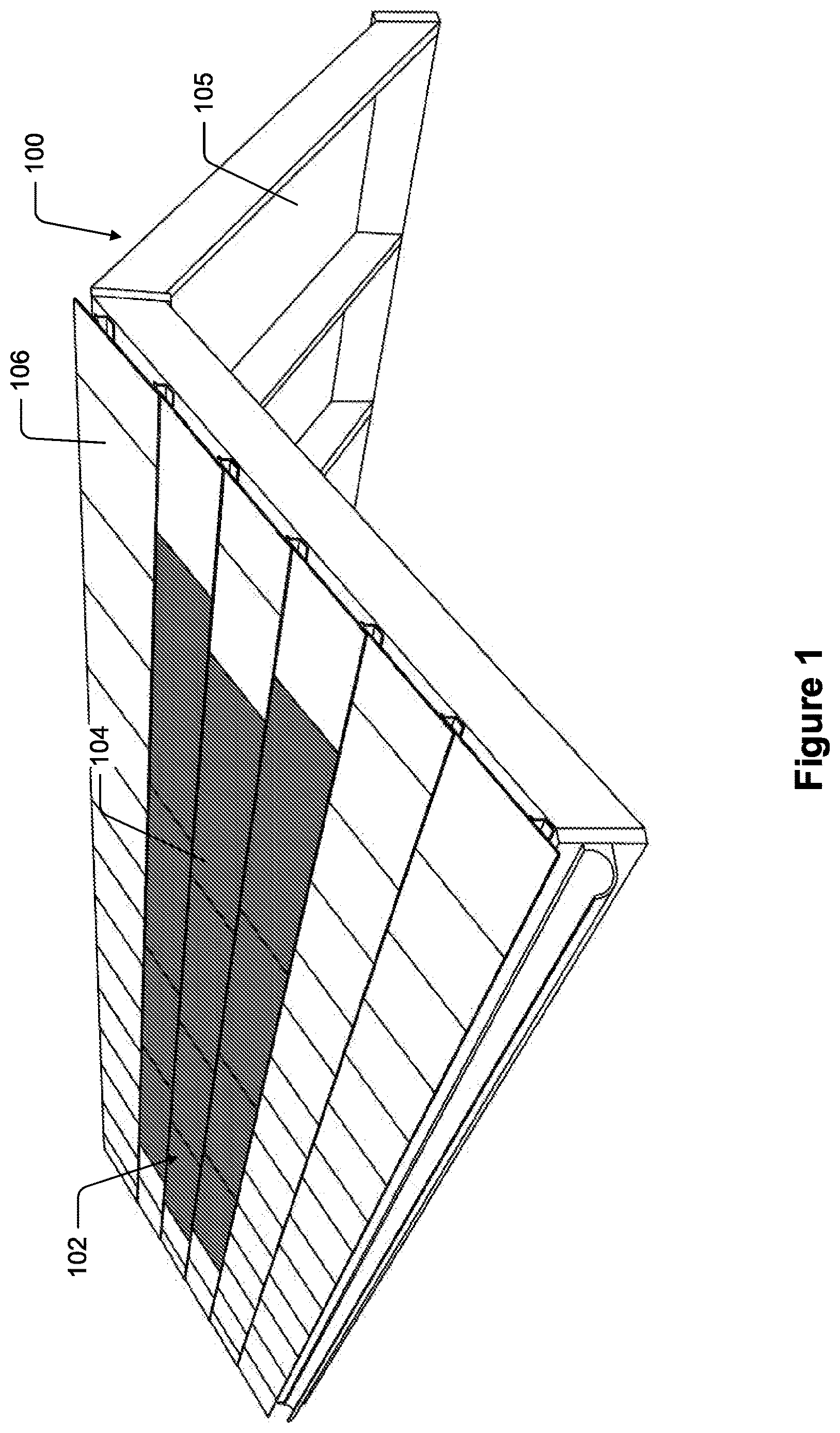 Patent US12620928 Figure 1 – Solar roof structure