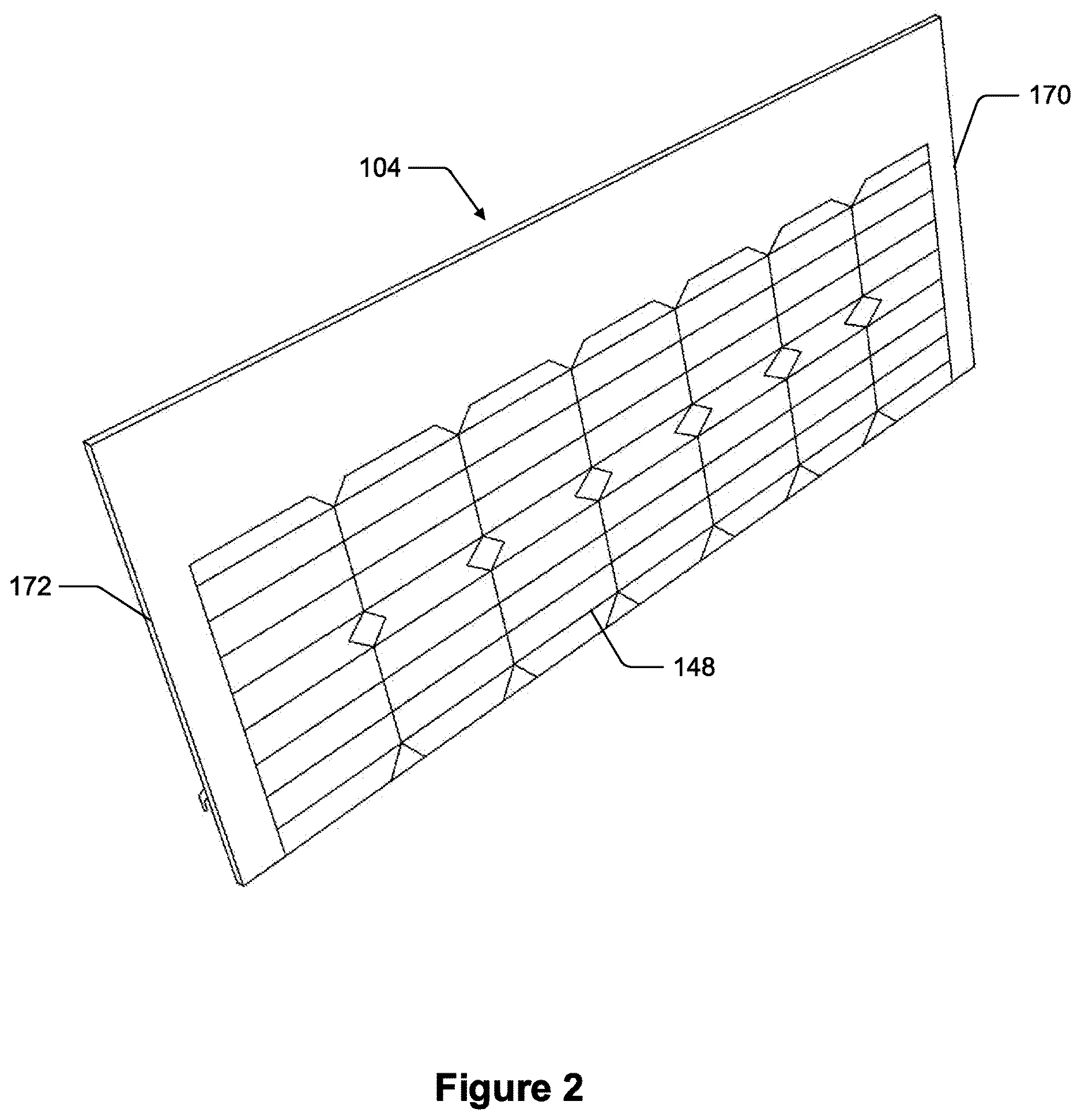 Patent US12620928 Figure 2 – Solar roof structure