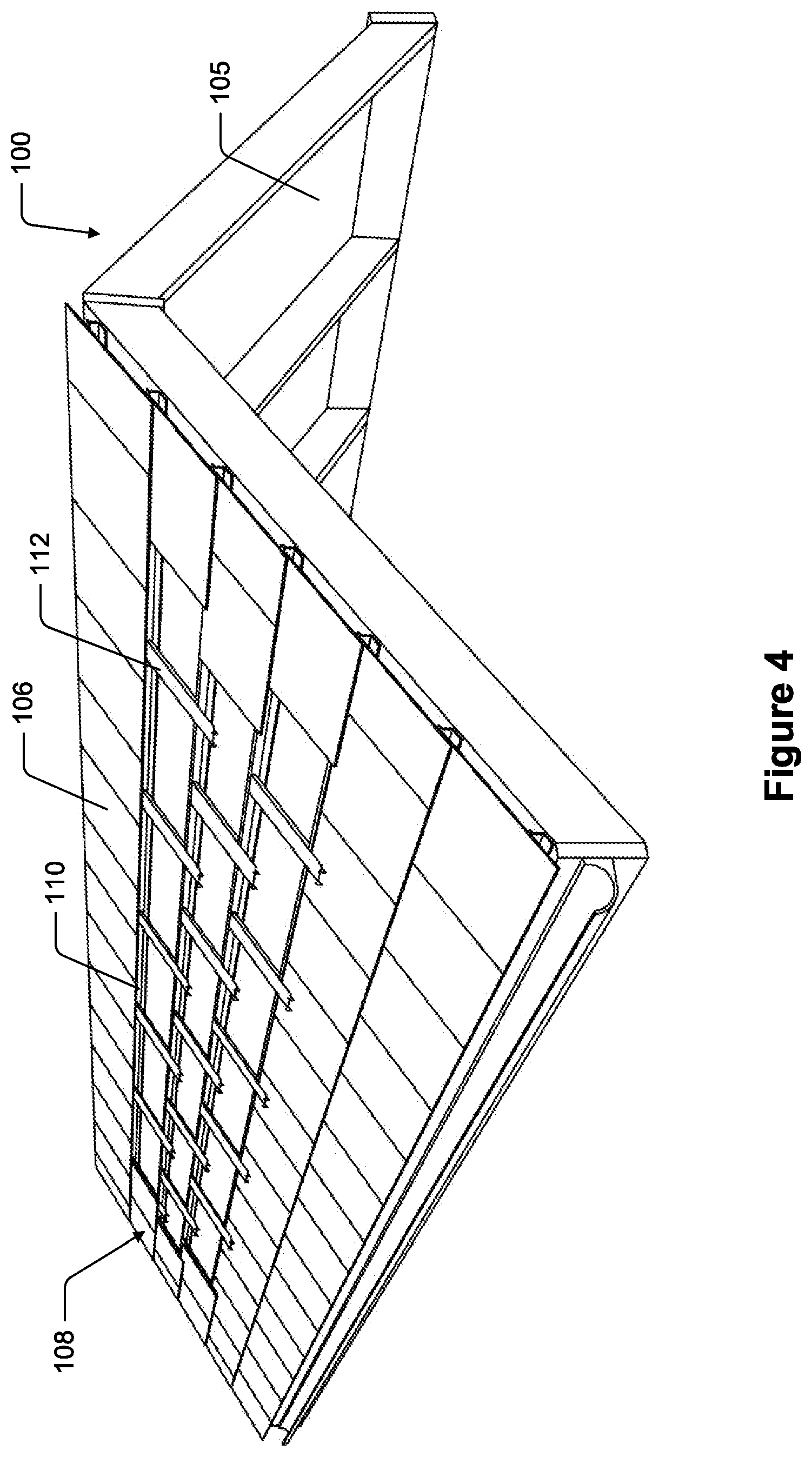 Patent US12620928 Figure 4 – Solar roof structure