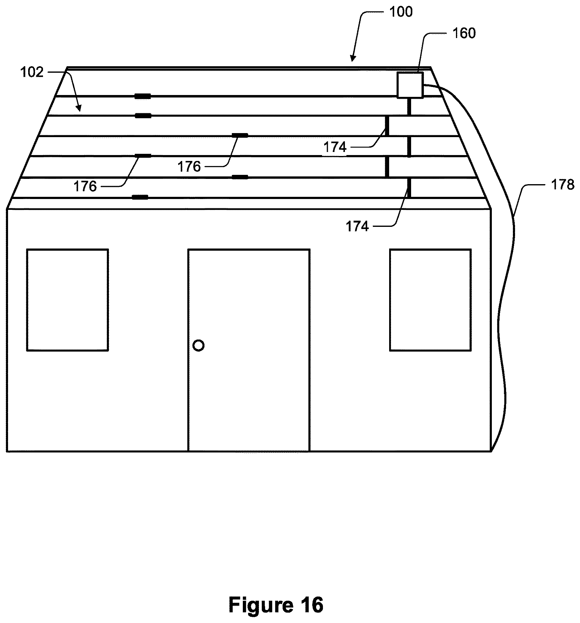 Patent US12620928 Figure 14 – Solar roof structure