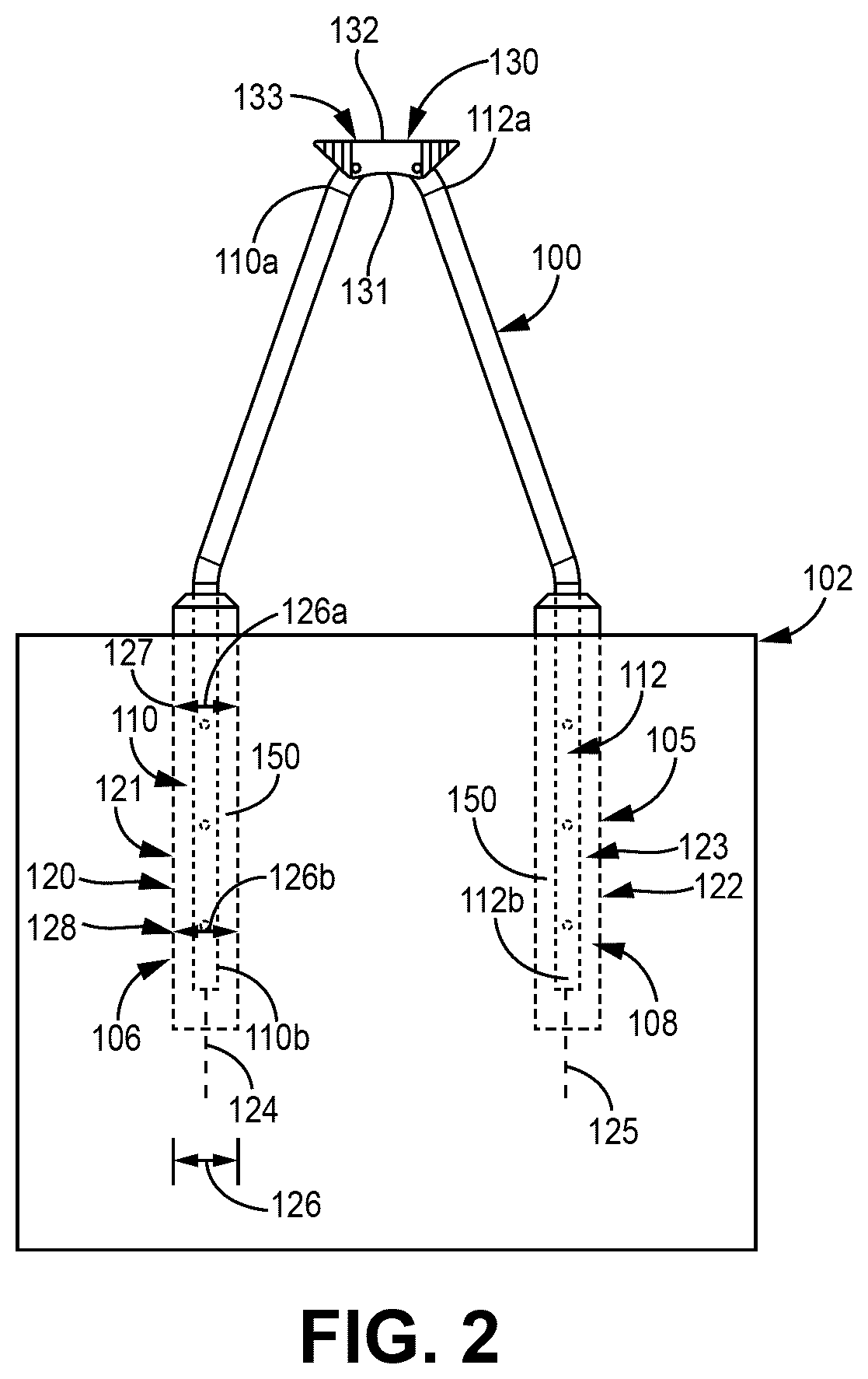 Patent US12620929 Figure 2 – Solar tracker foundations