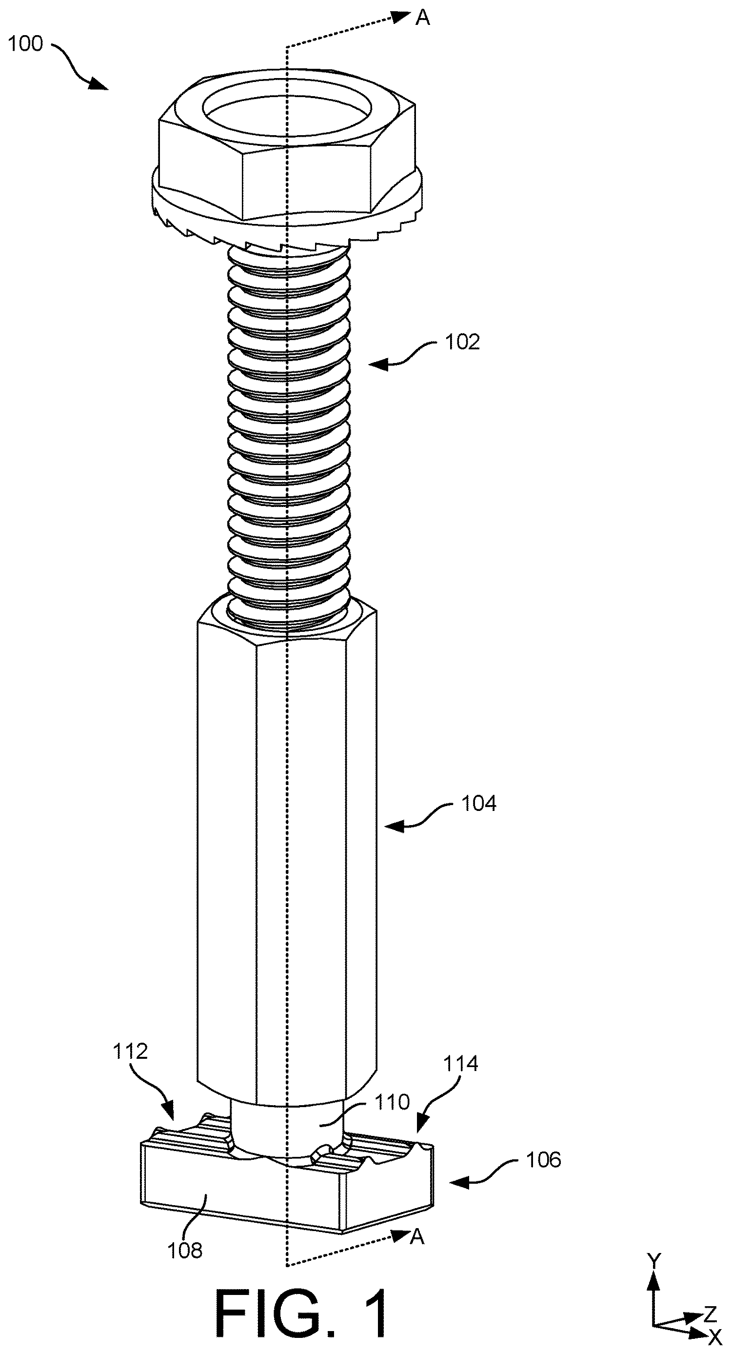 Patent US12620931 Figure 1 – Clamping mechanism for grounding photovoltaic module(s)