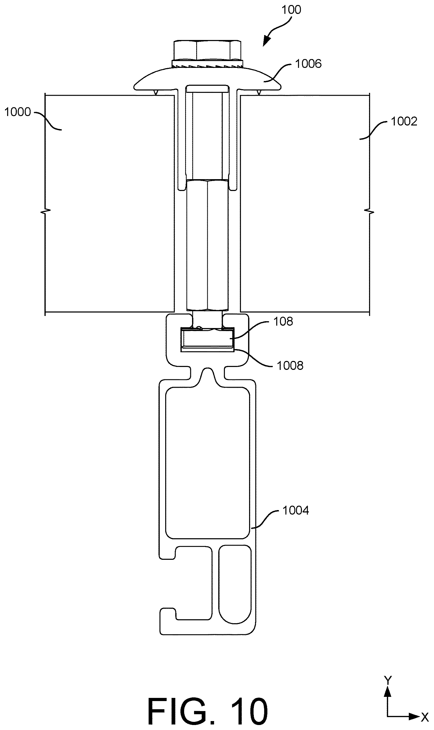 Patent US12620931 Figure 12 – Clamping mechanism for grounding photovoltaic module(s)