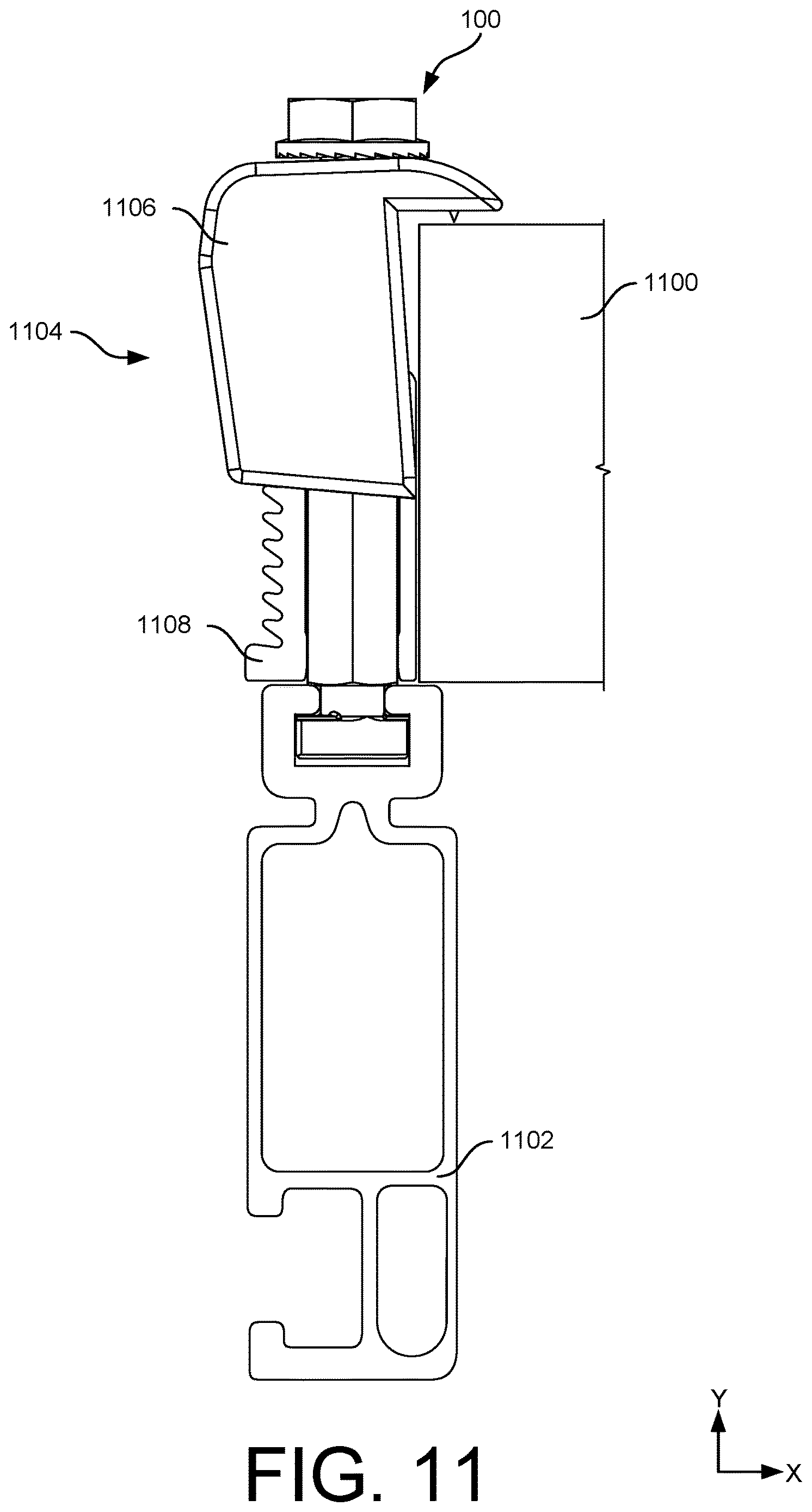 Patent US12620931 Figure 13 – Clamping mechanism for grounding photovoltaic module(s)
