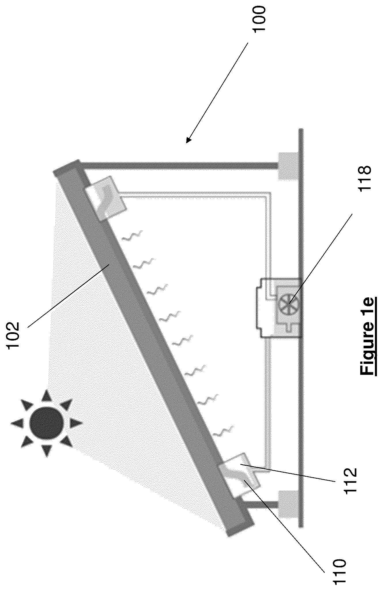 Patent US12620932 Figure 5 – Photovoltaics panel, photovoltaics system and evaporating system for photovoltaics system