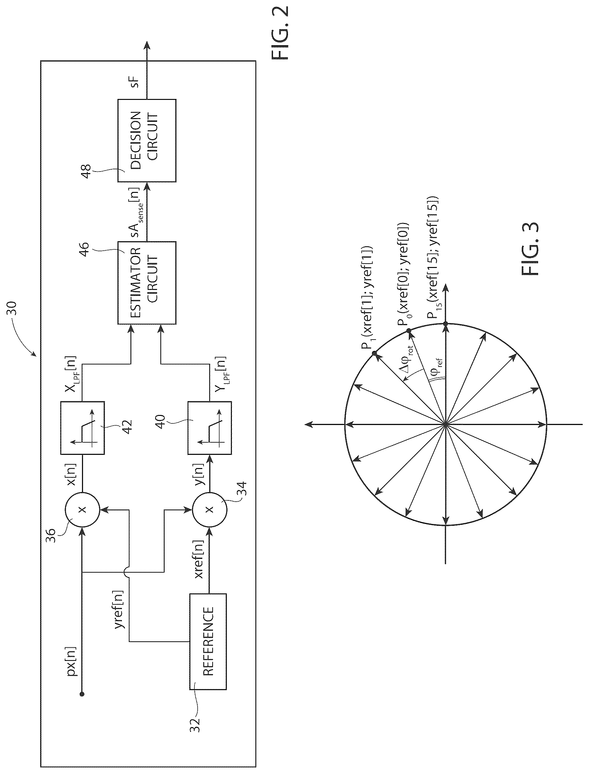 Patent US12620935 Figure 2 – Circuit and method to detect faults of a MEMS device including an oscillating mass