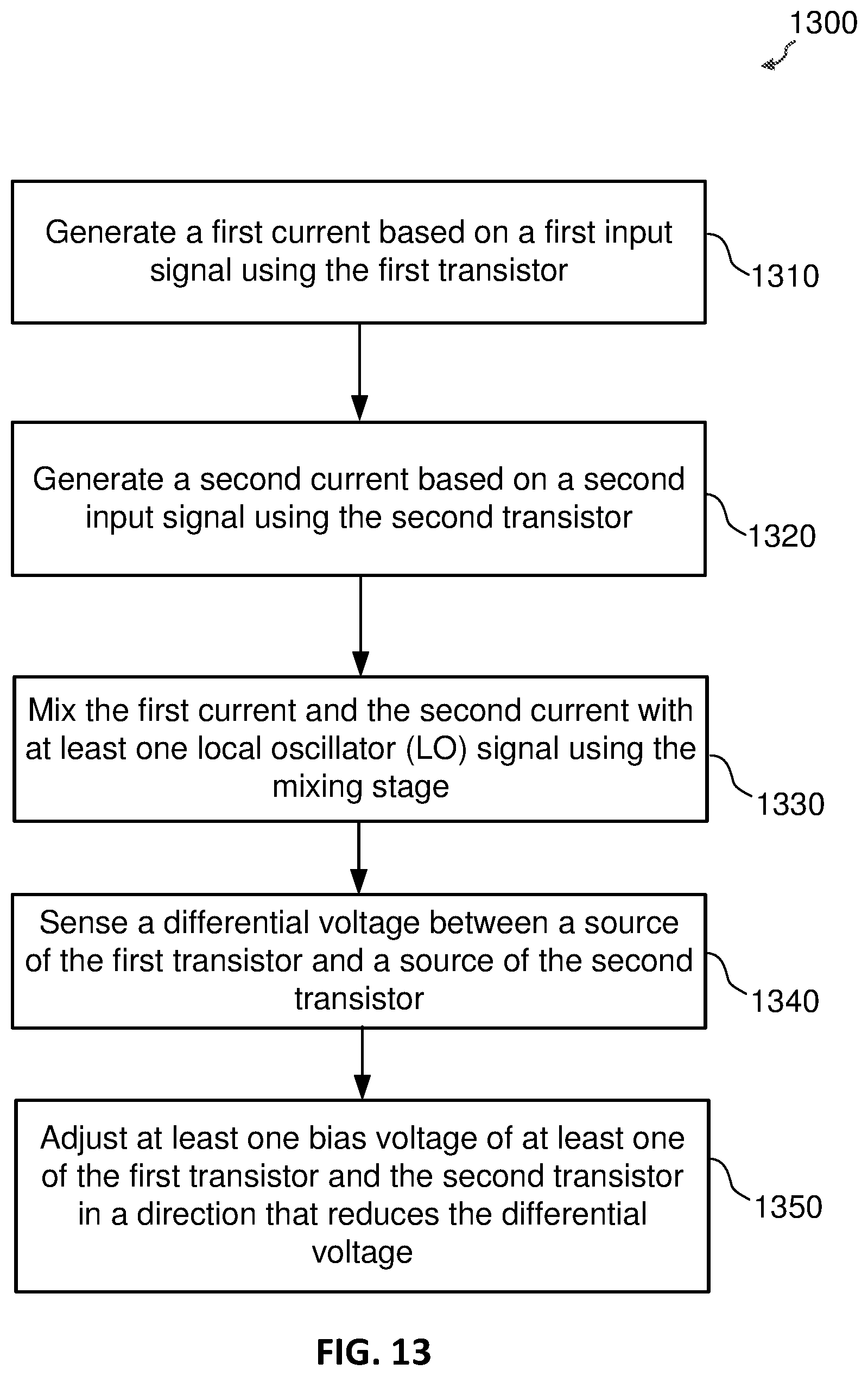Patent US12620936 Figure 13 – Mixer with reduced local oscillator (LO) leakage