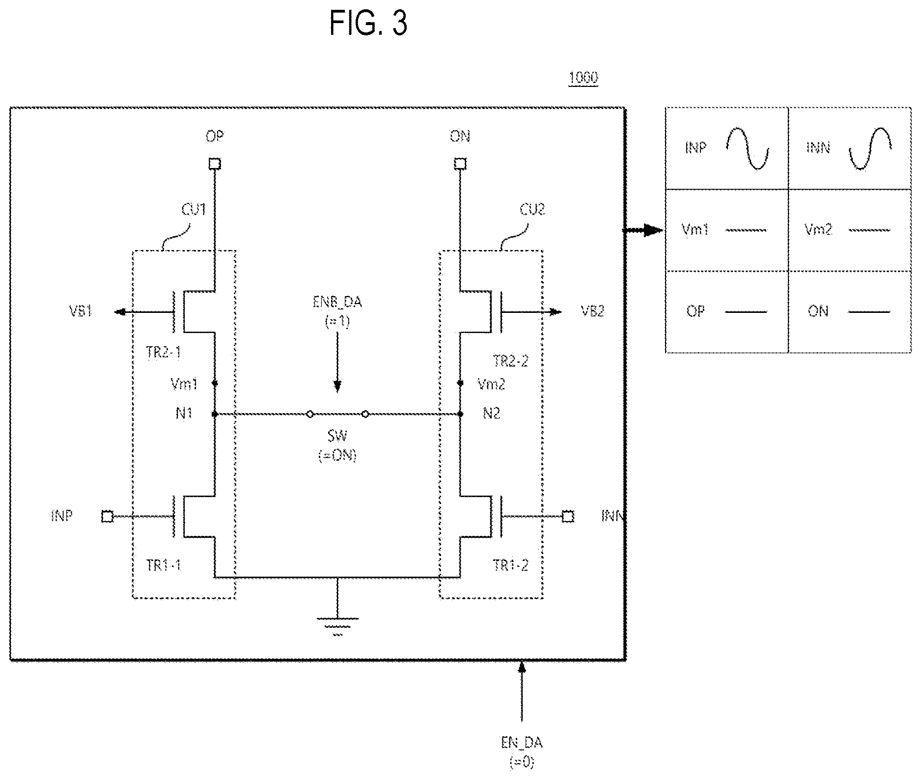 Patent US12620937 Figure 3 – Amplifier capable of canceling leakage components