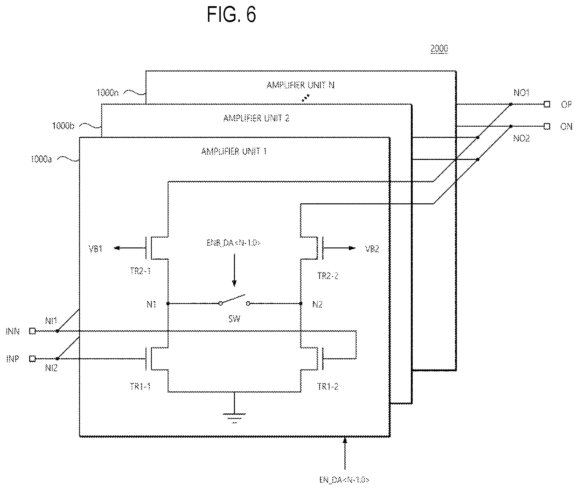 Patent US12620937 Figure 6 – Amplifier capable of canceling leakage components