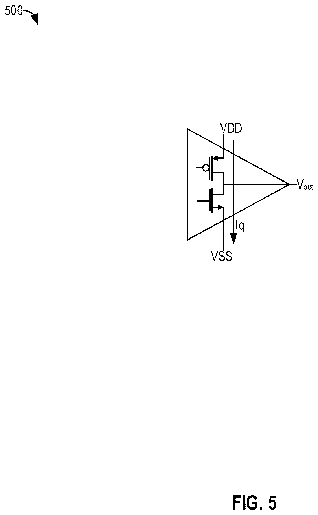 Patent US12620938 Figure 5 – High efficiency amplifier with output signal bracketing dynamic supplies