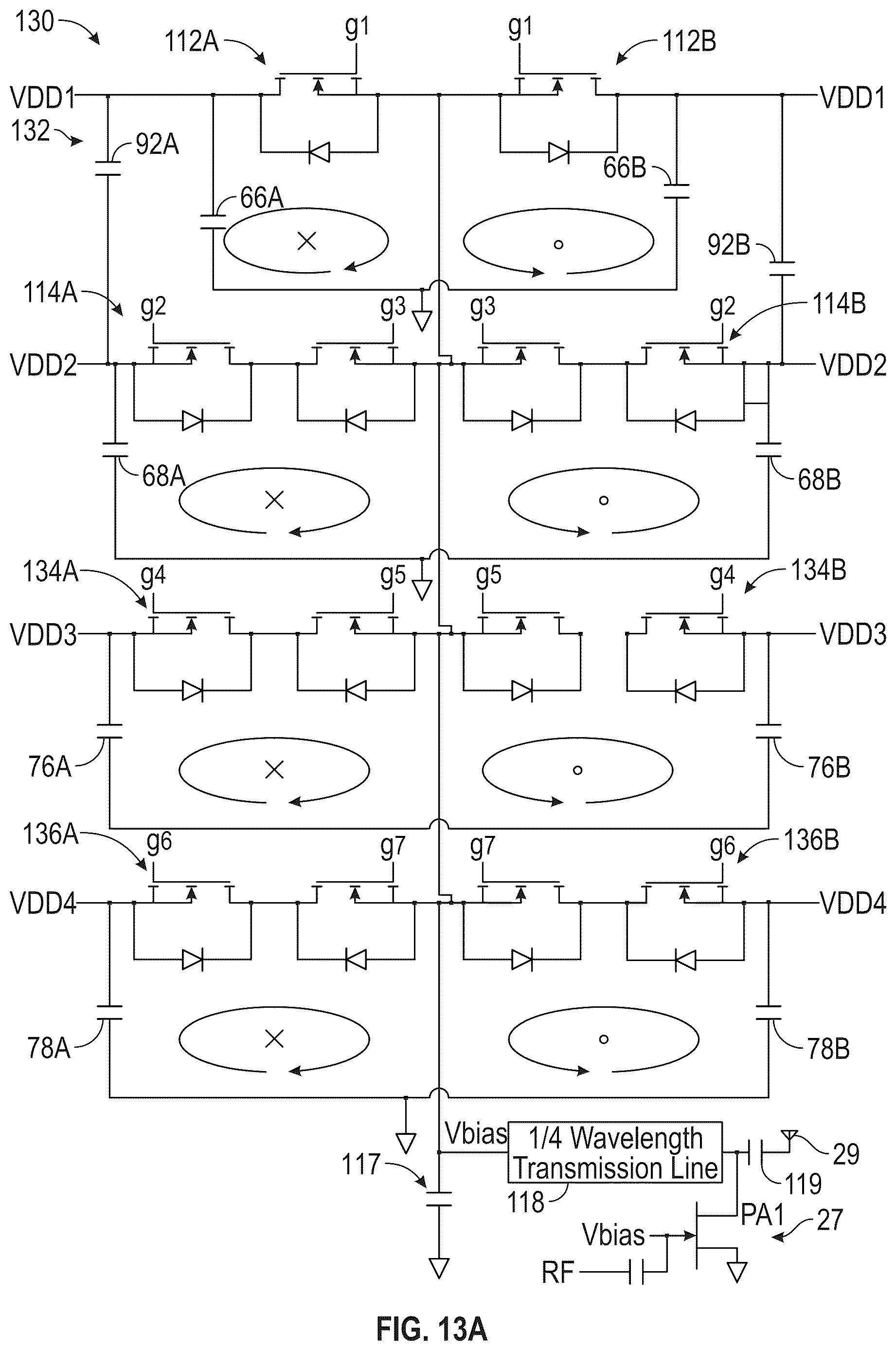 Patent US12620939 Figure 15 – Magnetic field cancellation in radio frequency power amplifier envelope trackers