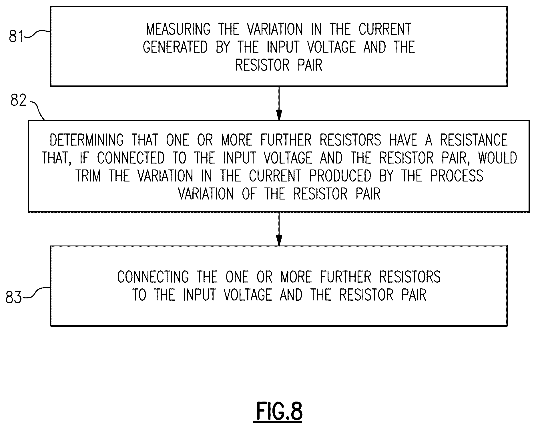 Patent US12620941 Figure 8 – Circuit assembly for generating a constant current