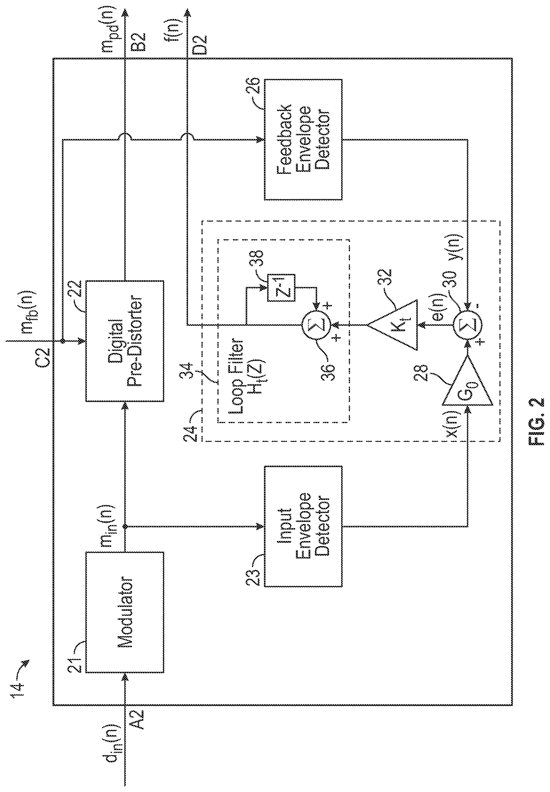 Patent US12620943 Figure 2 – Transmitter system with hybrid digital drift/trap compensation