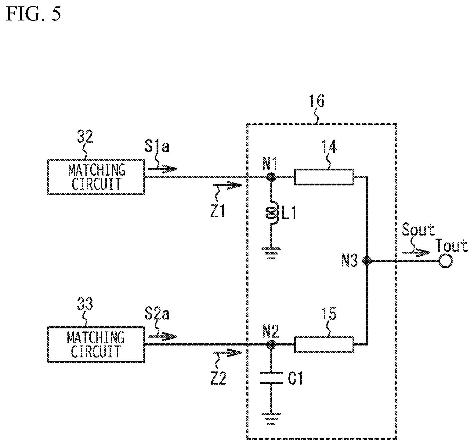 Patent US12620946 Figure 5 – Outphasing amplifier and signal processor for outphasing amplifier