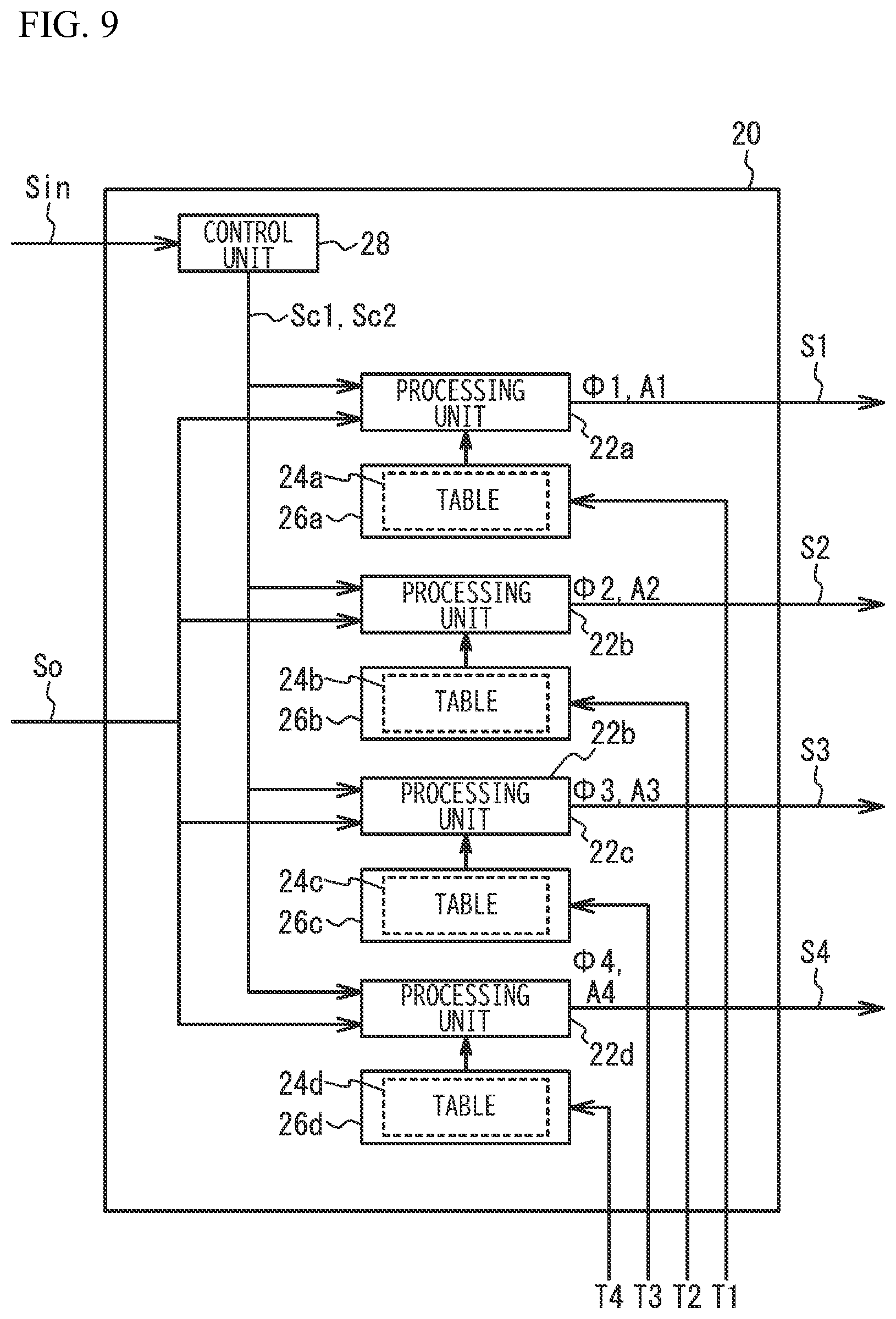 Patent US12620946 Figure 9 – Outphasing amplifier and signal processor for outphasing amplifier