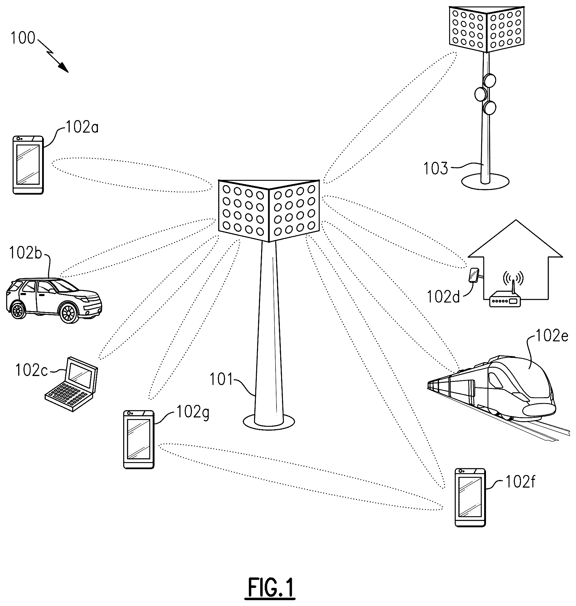 Patent US12620947 Figure 1 – Power amplification system for high modulation bandwidth