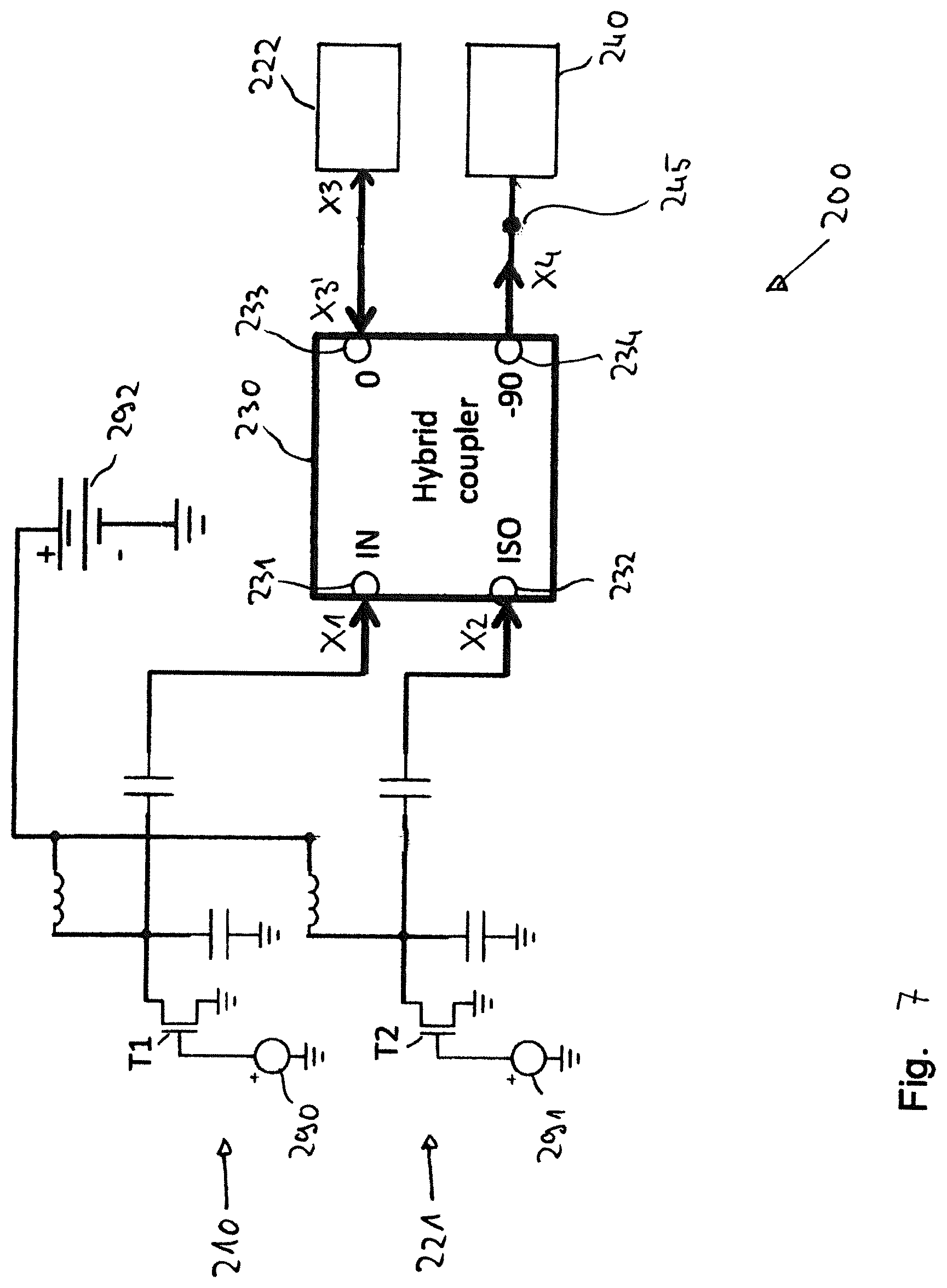 Patent US12620948 Figure 8 – RF amplifier circuit arrangement and electronic device