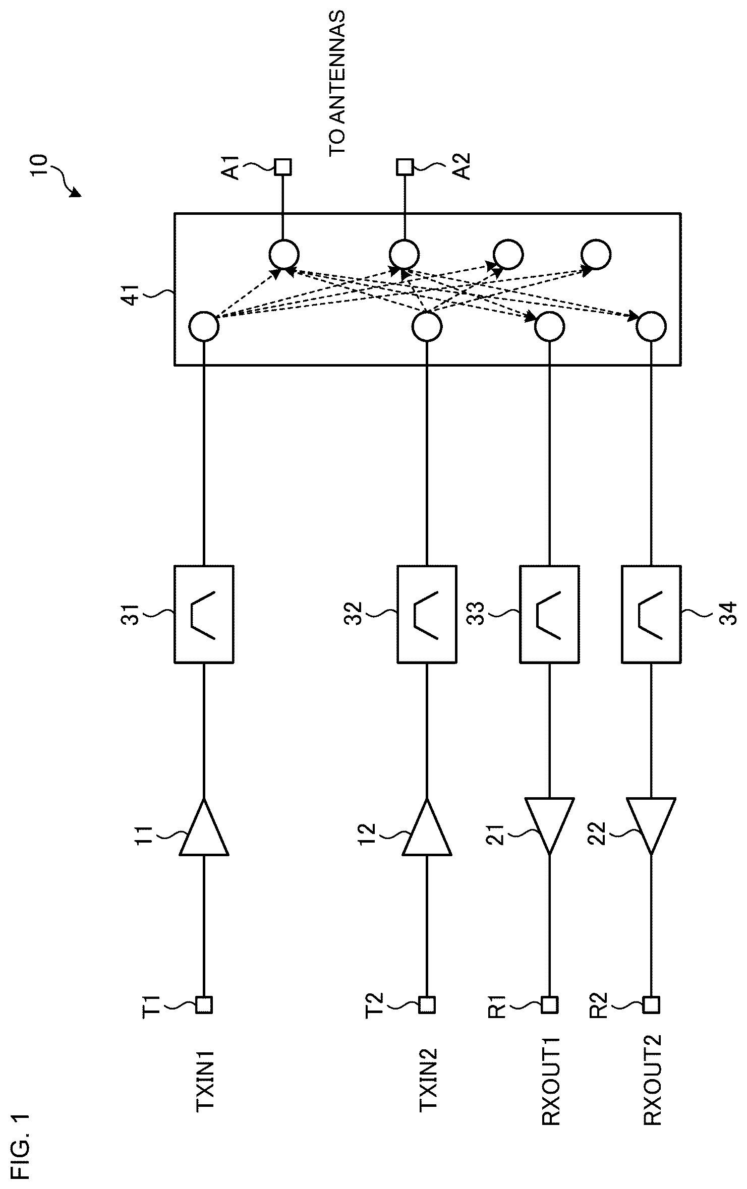 Patent US12620951 Figure 1 – Radio-frequency module