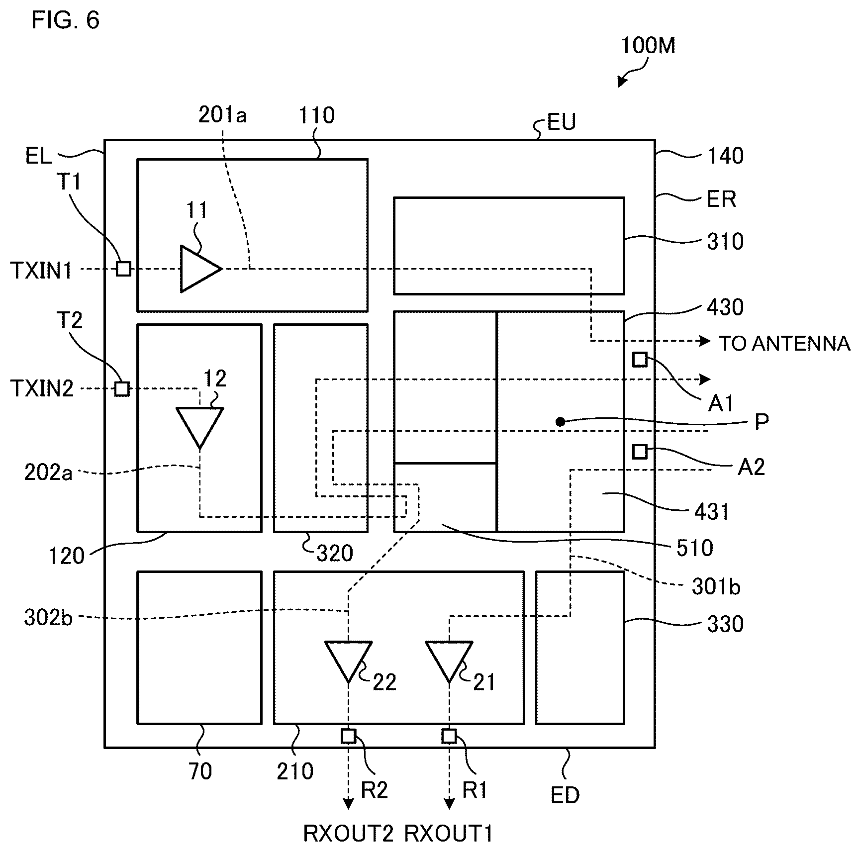 Patent US12620951 Figure 6 – Radio-frequency module