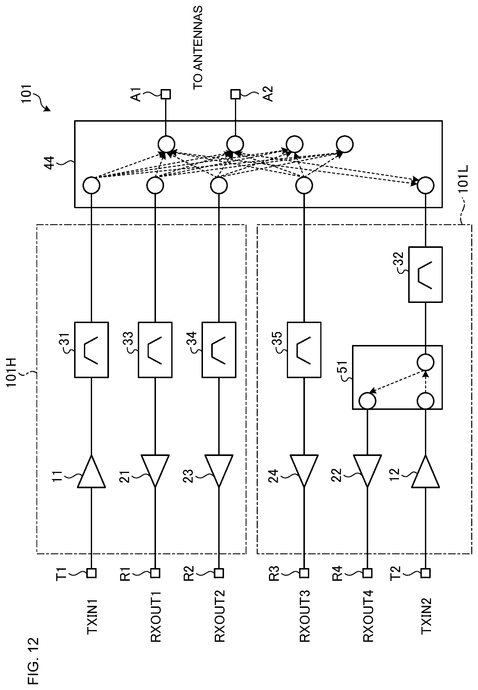 Patent US12620951 Figure 10 – Radio-frequency module