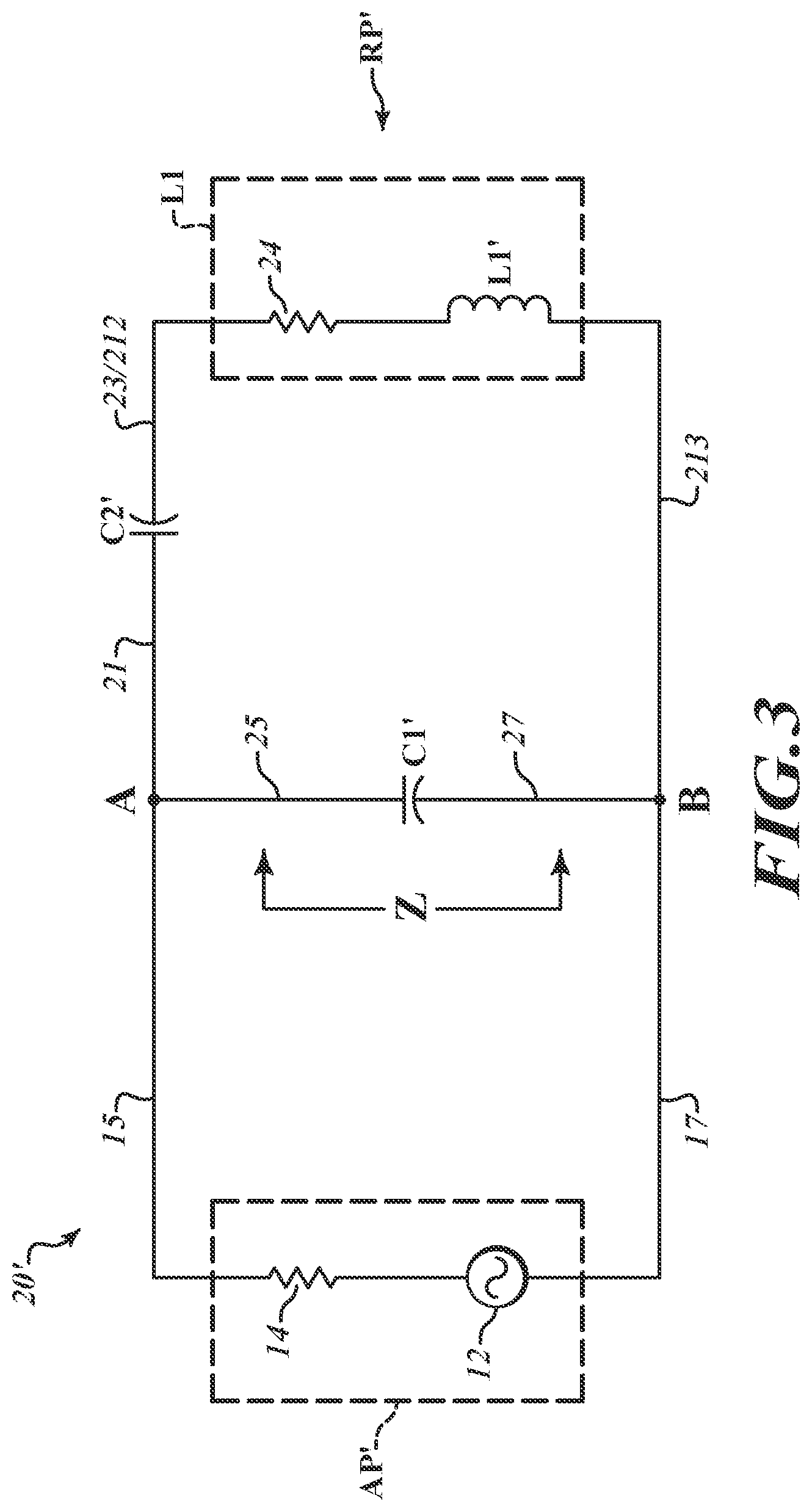 Patent US12620952 Figure 3 – Drive circuit for inductive position transducer system