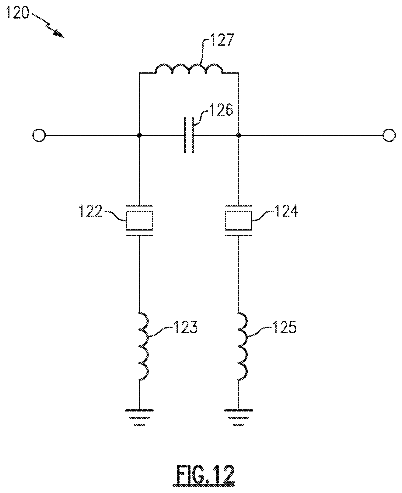 Patent US12620958 Figure 10 – Multiplexer with hybrid acoustic passive filter