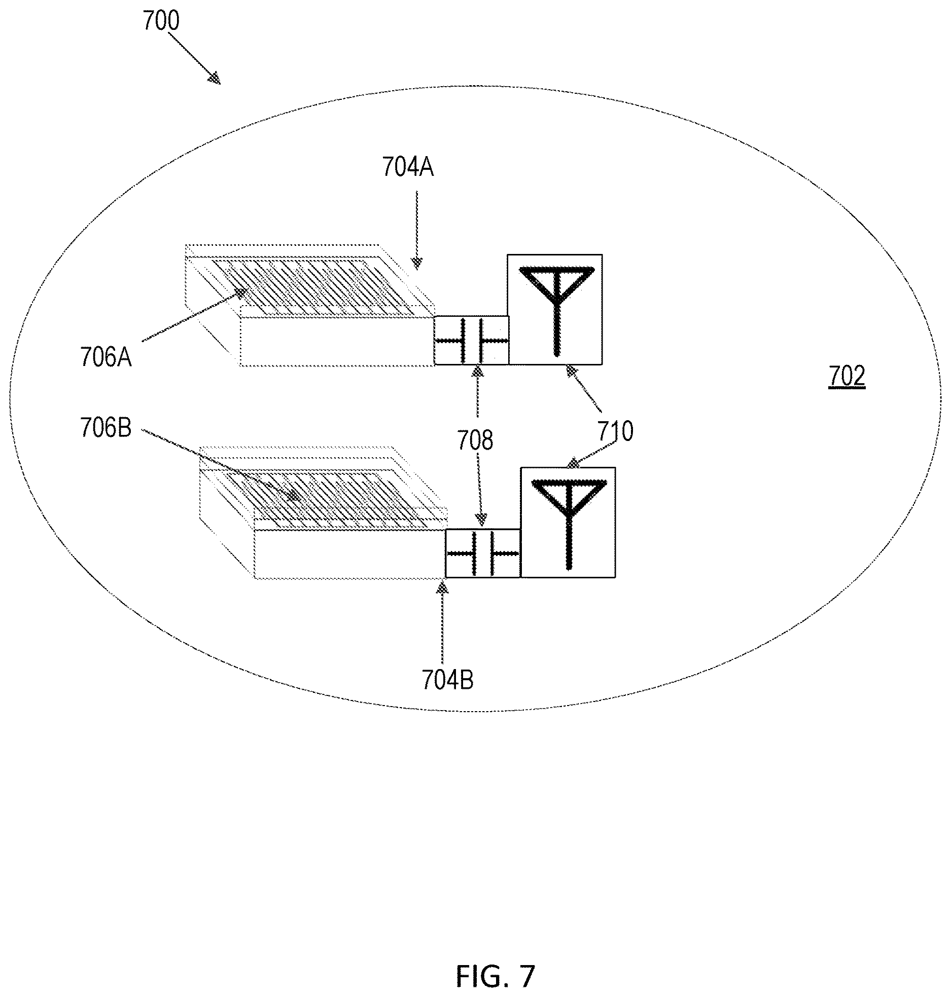Patent US12620962 Figure 7 – Surface acoustic wave sensor assembly