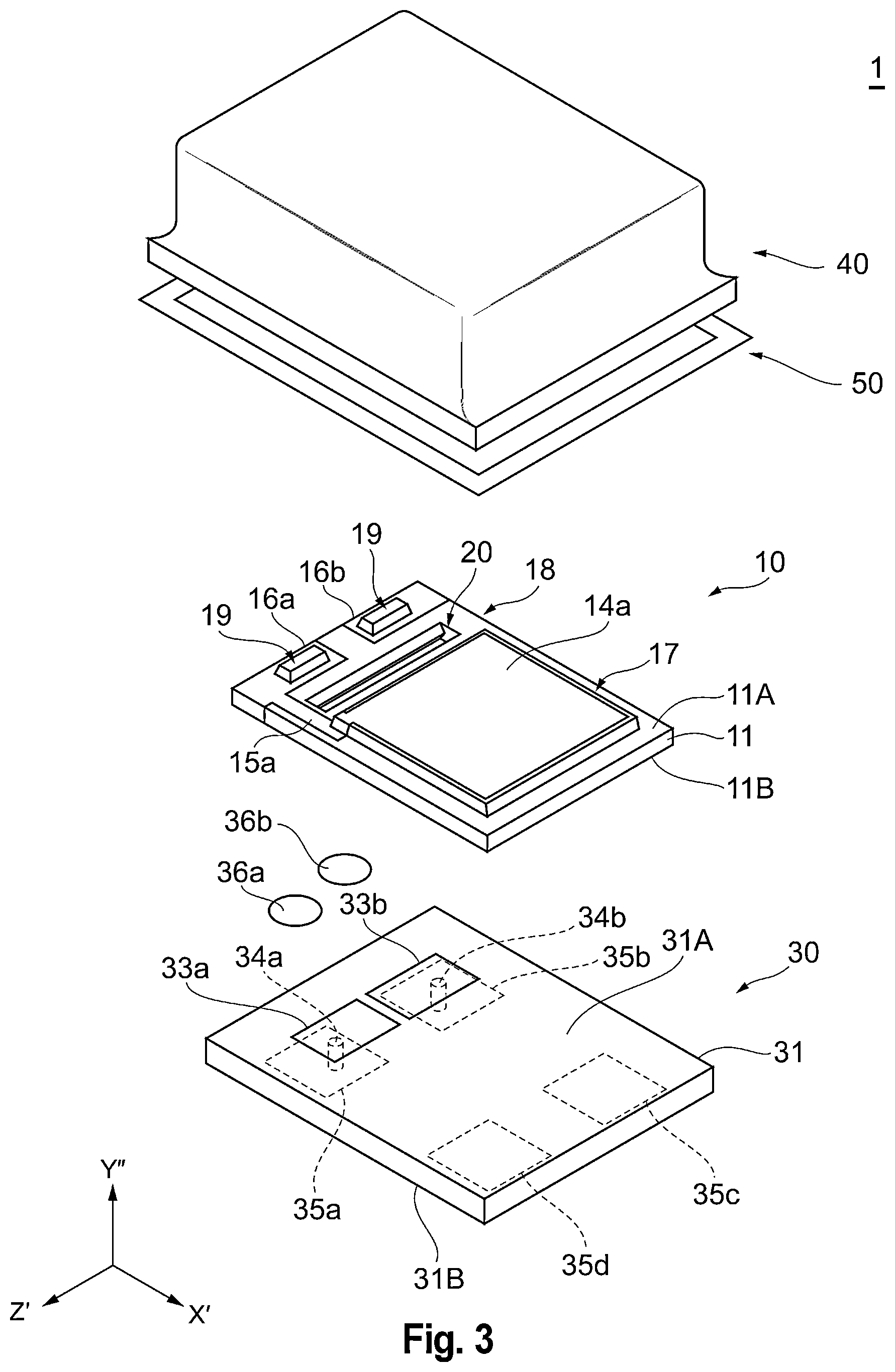Patent US12620968 Figure 3 – Quartz crystal resonator, quartz crystal resonator unit and quartz crystal oscillator
