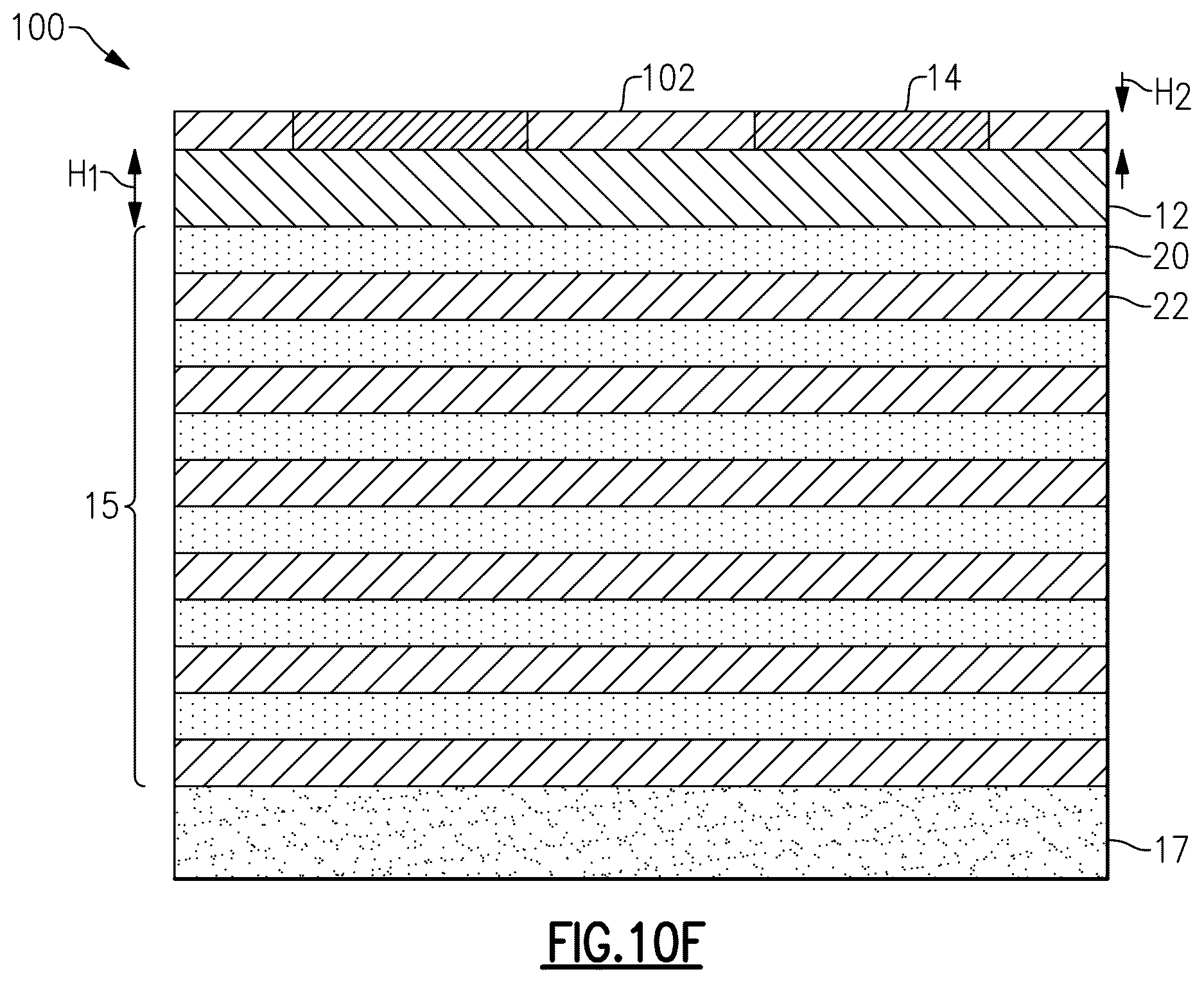 Patent US12620969 Figure 13 – Assembly with piezoelectric layer with embedded interdigital transducer electrode