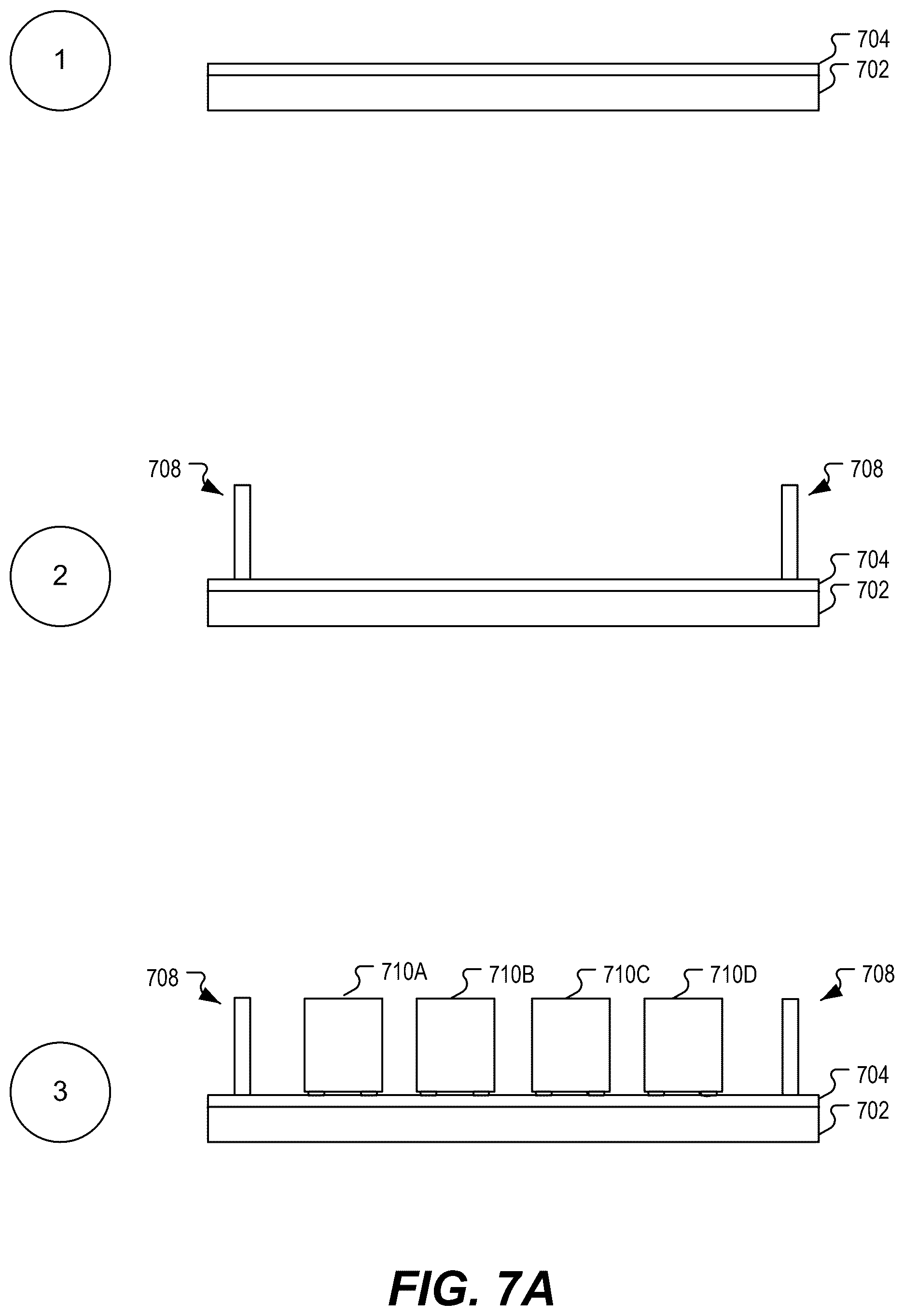 Patent US12620970 Figure 7 – Integrated devices with multiple acoustic resonator chiplets
