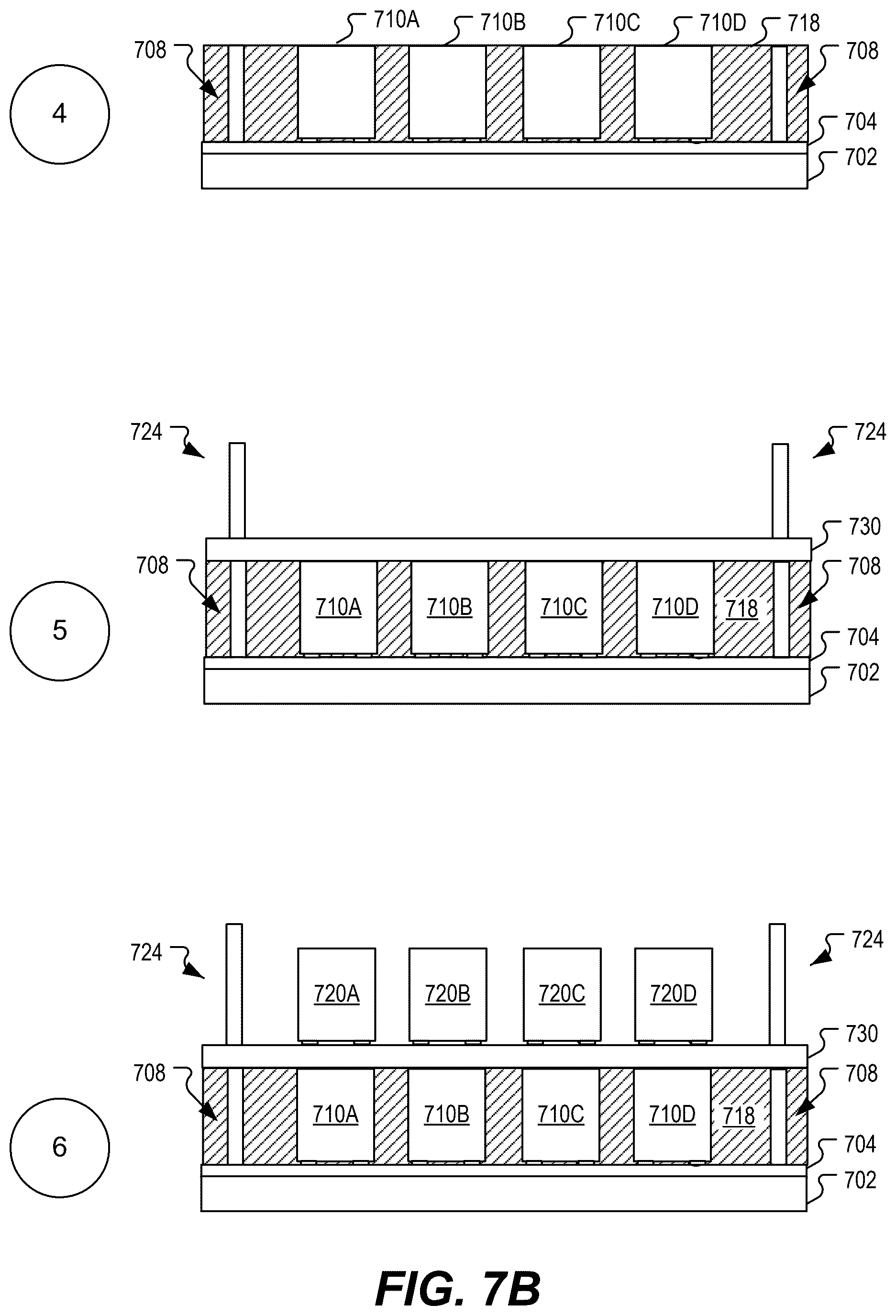 Patent US12620970 Figure 8 – Integrated devices with multiple acoustic resonator chiplets