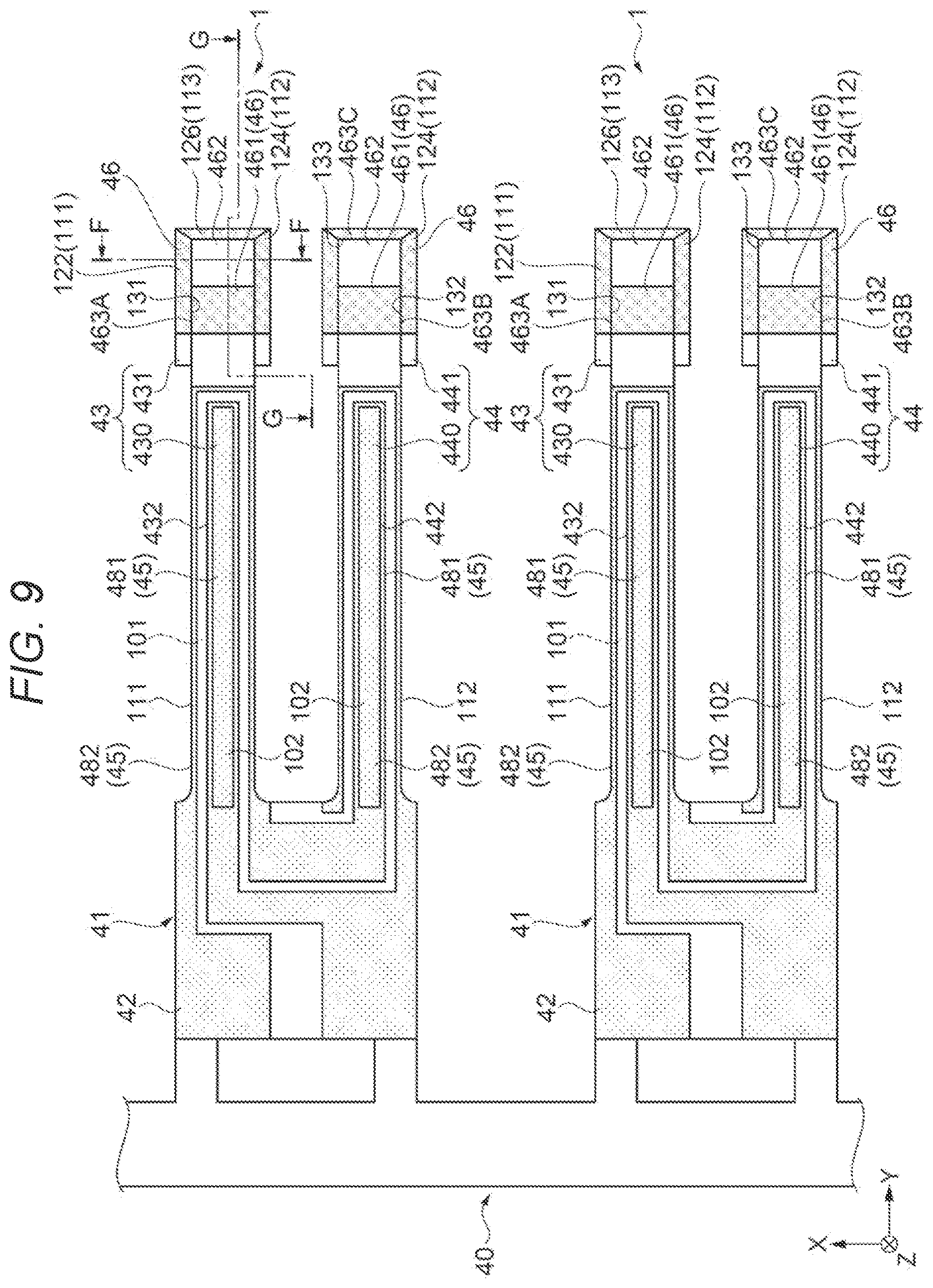 Patent US12620971 Figure 9 – Vibrator element, vibrator device, and method of manufacturing vibrator element