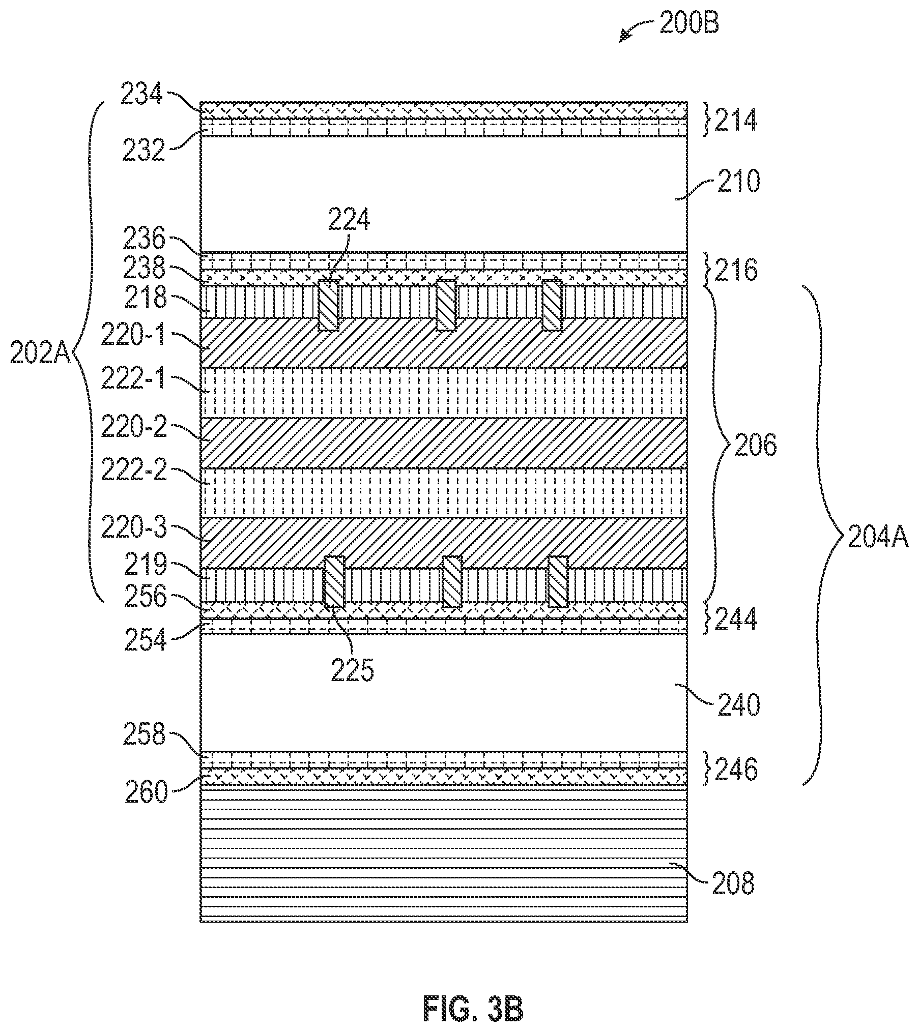 Patent US12620974 Figure 5 – Stacked resonators with shared reflector layers