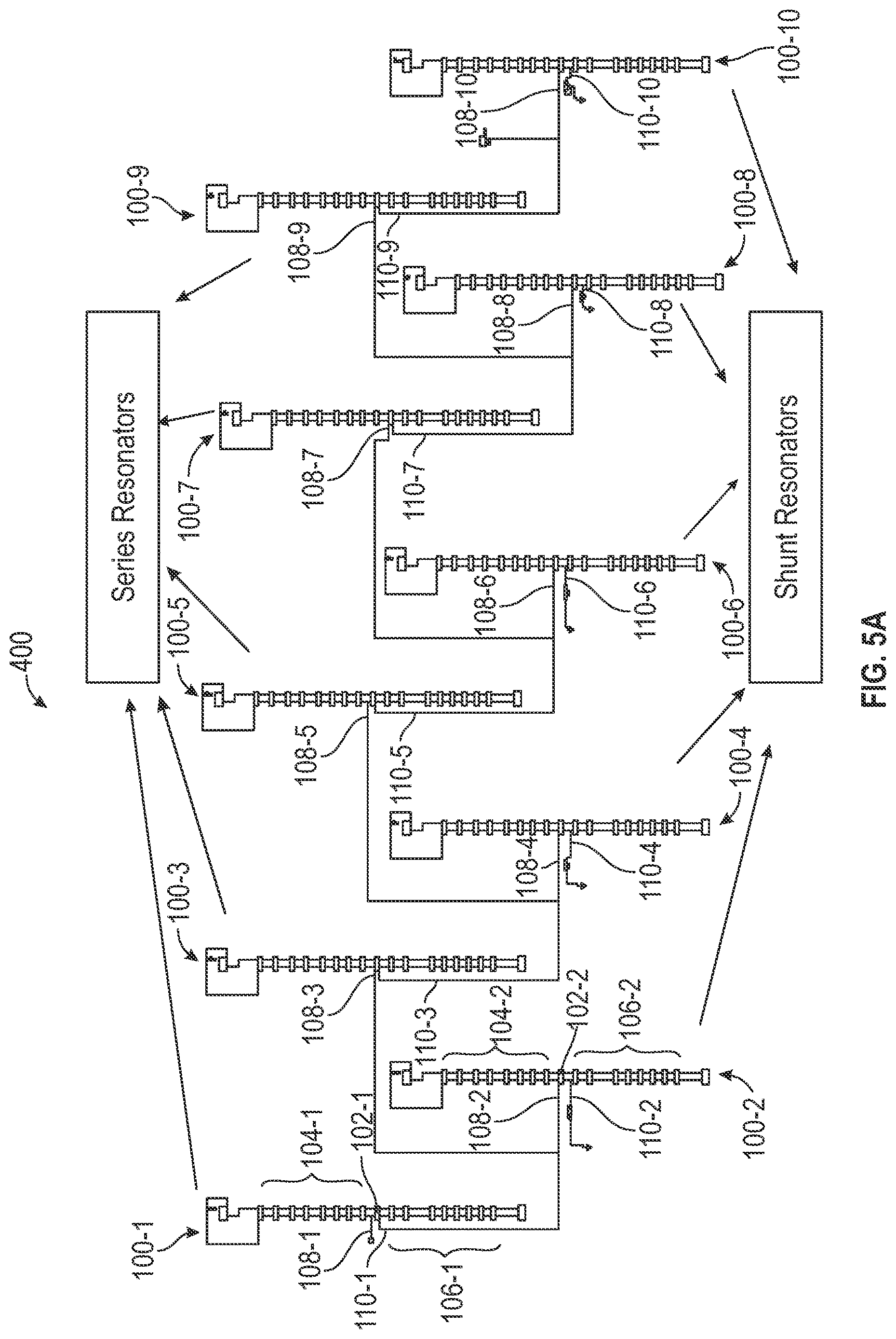 Patent US12620974 Figure 7 – Stacked resonators with shared reflector layers