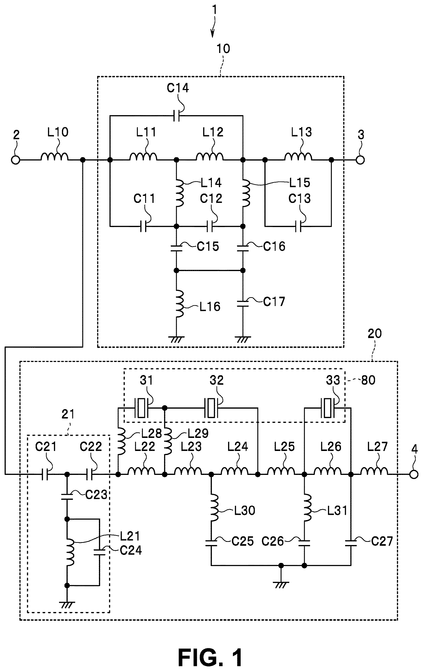 Patent US12620975 Figure 1 – Electronic component