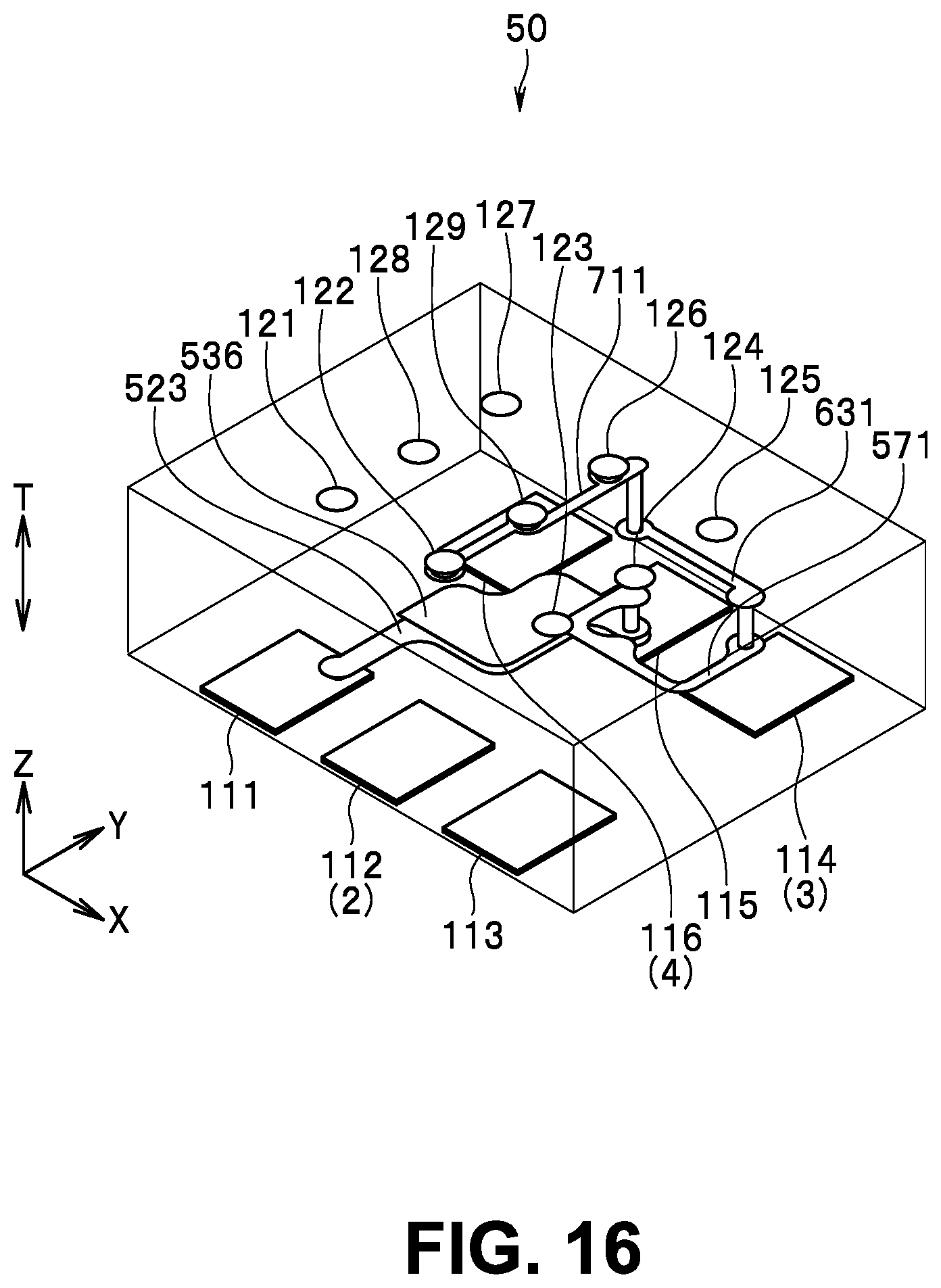 Patent US12620975 Figure 16 – Electronic component