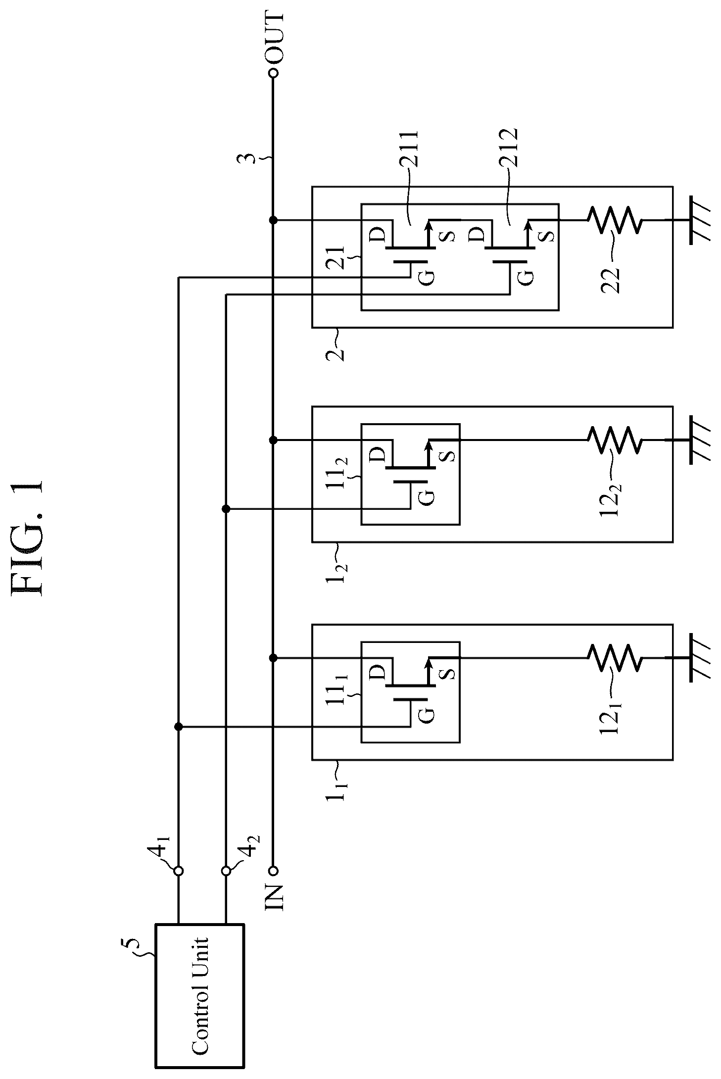 Patent US12620976 Figure 1 – Variable attenuator