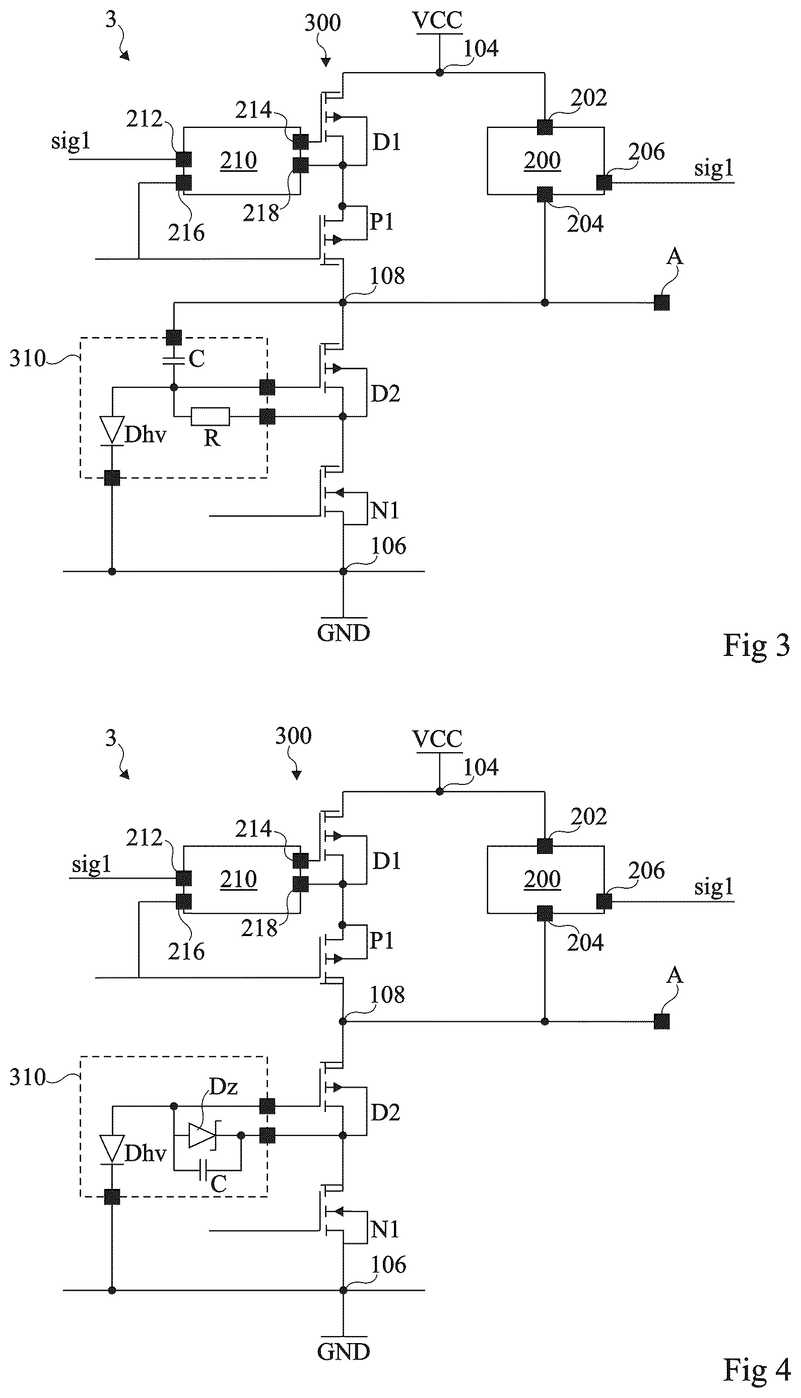 Patent US12620983 Figure 2 – Half-bridge circuit for two-wire buses