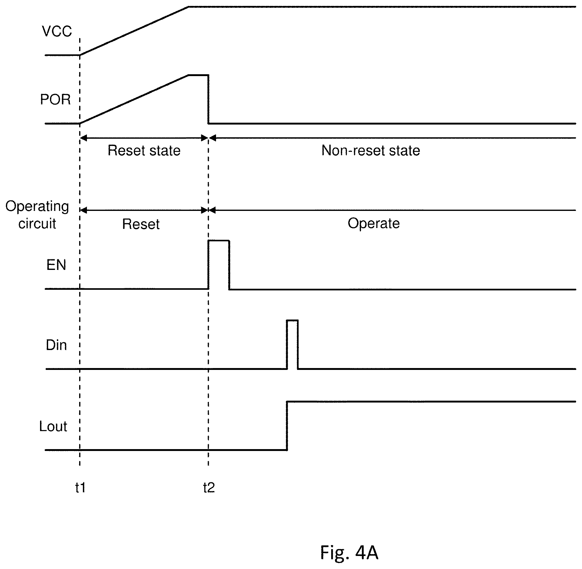 Patent US12620985 Figure 4 – Low power consumption power-on reset system