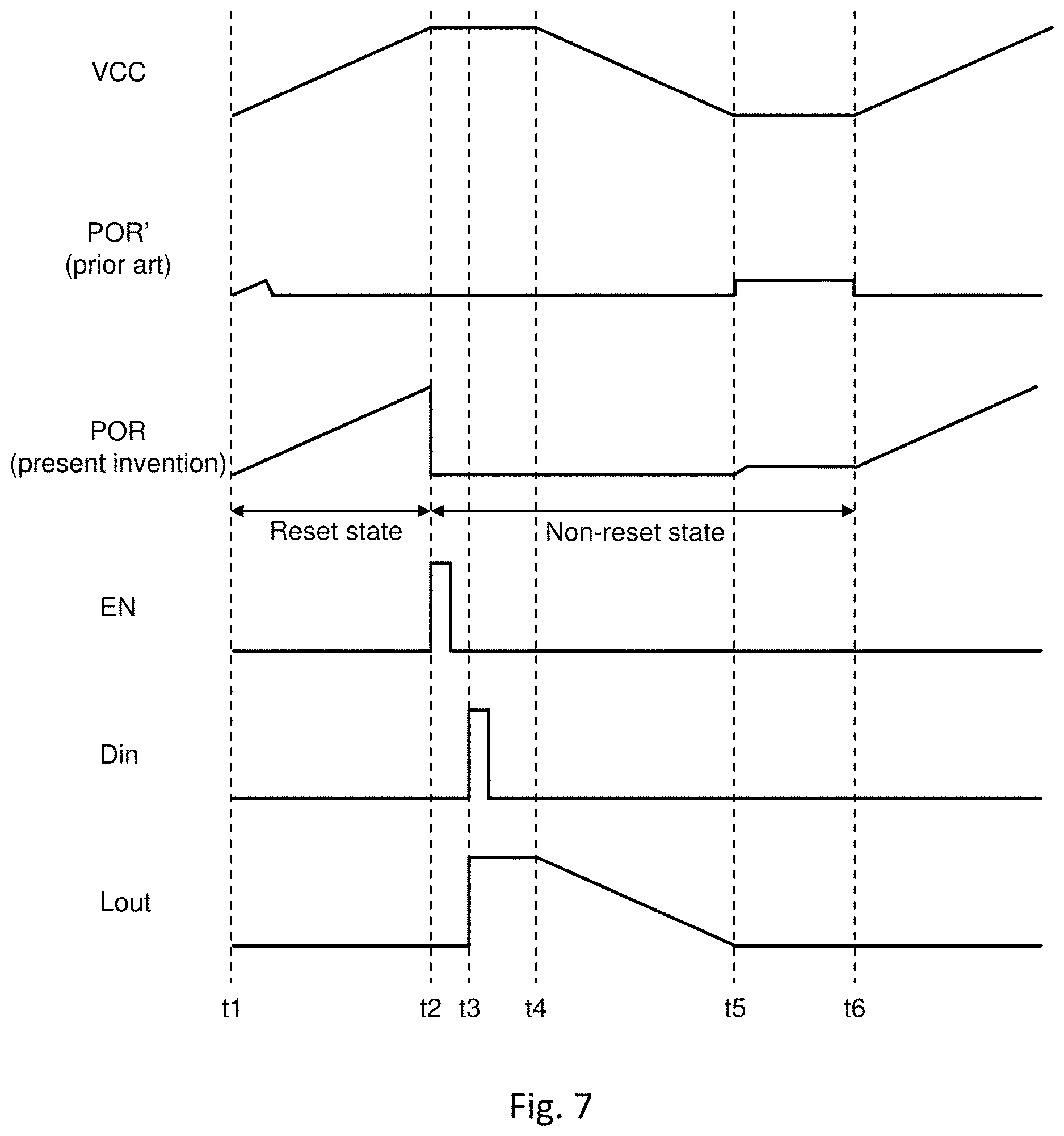 Patent US12620985 Figure 8 – Low power consumption power-on reset system