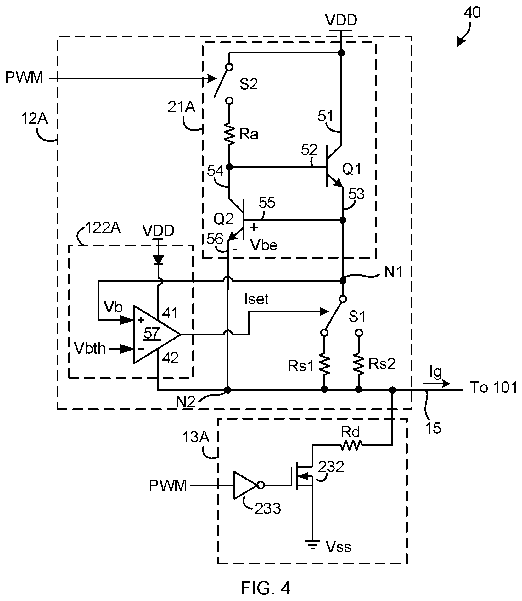 Patent US12620987 Figure 4 – Current gate driver for wide bandgap semiconductor transistor