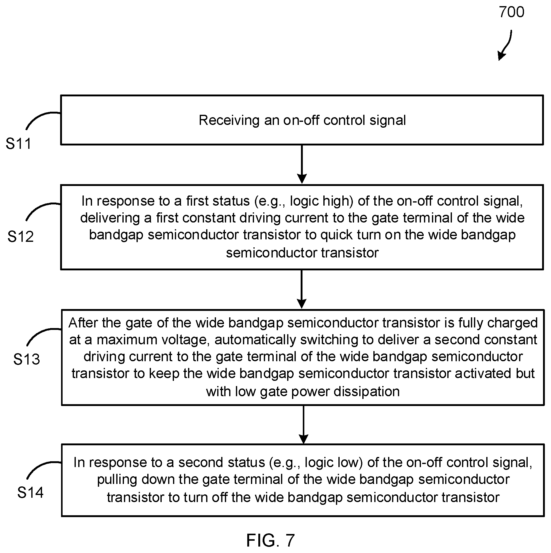 Patent US12620987 Figure 7 – Current gate driver for wide bandgap semiconductor transistor