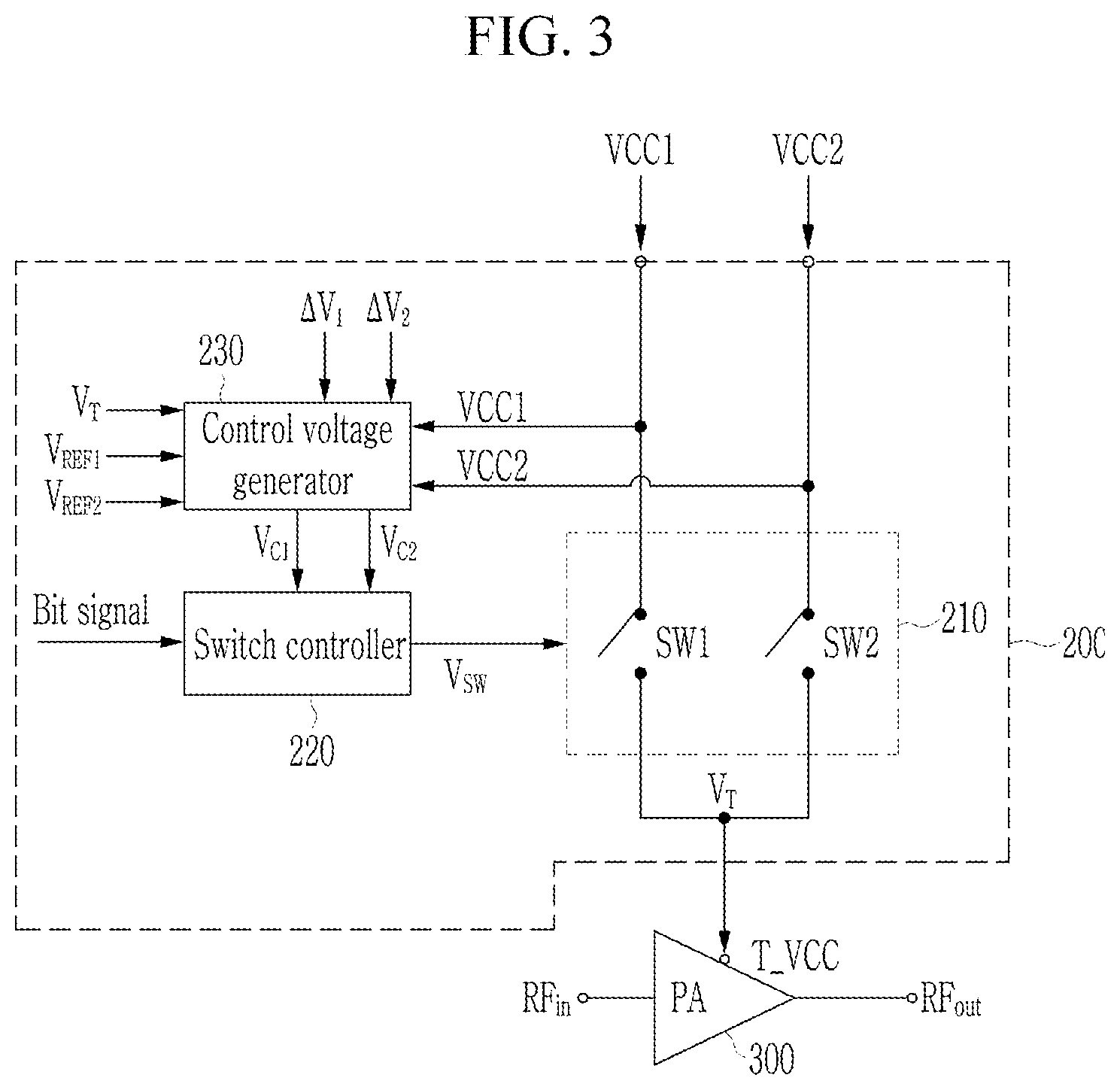 Patent US12620989 Figure 3 – Power supply switch circuit
