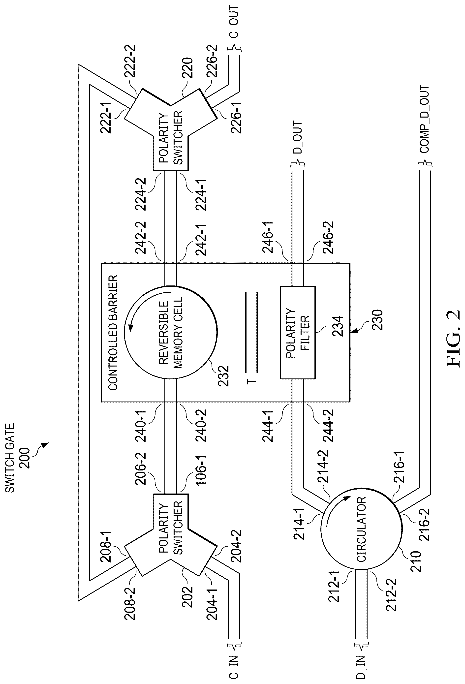 Patent US12620993 Figure 2 – Ballistic superconducting circuit for asynchronous reversible logic element