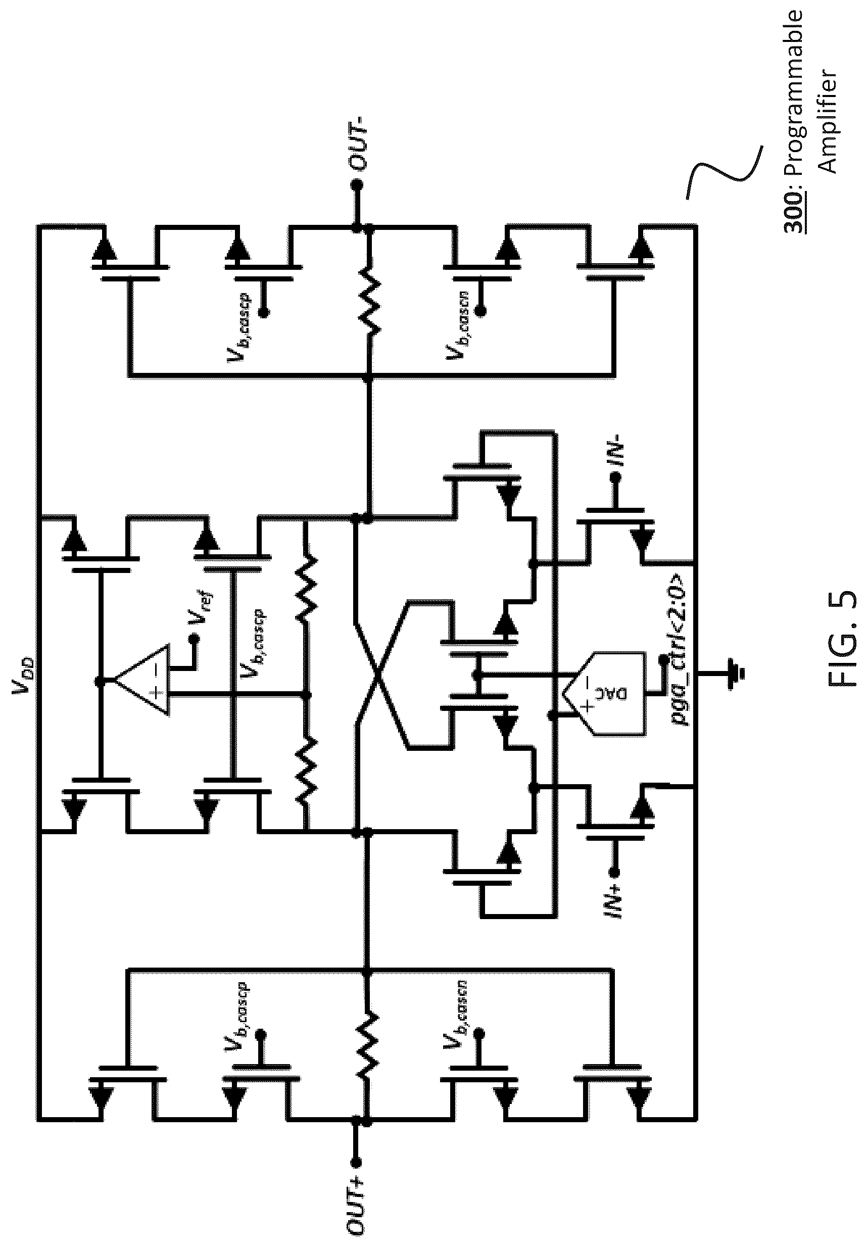 Patent US12620997 Figure 5 – High speed monobit analog-digital converter system with integrated programmable front-end