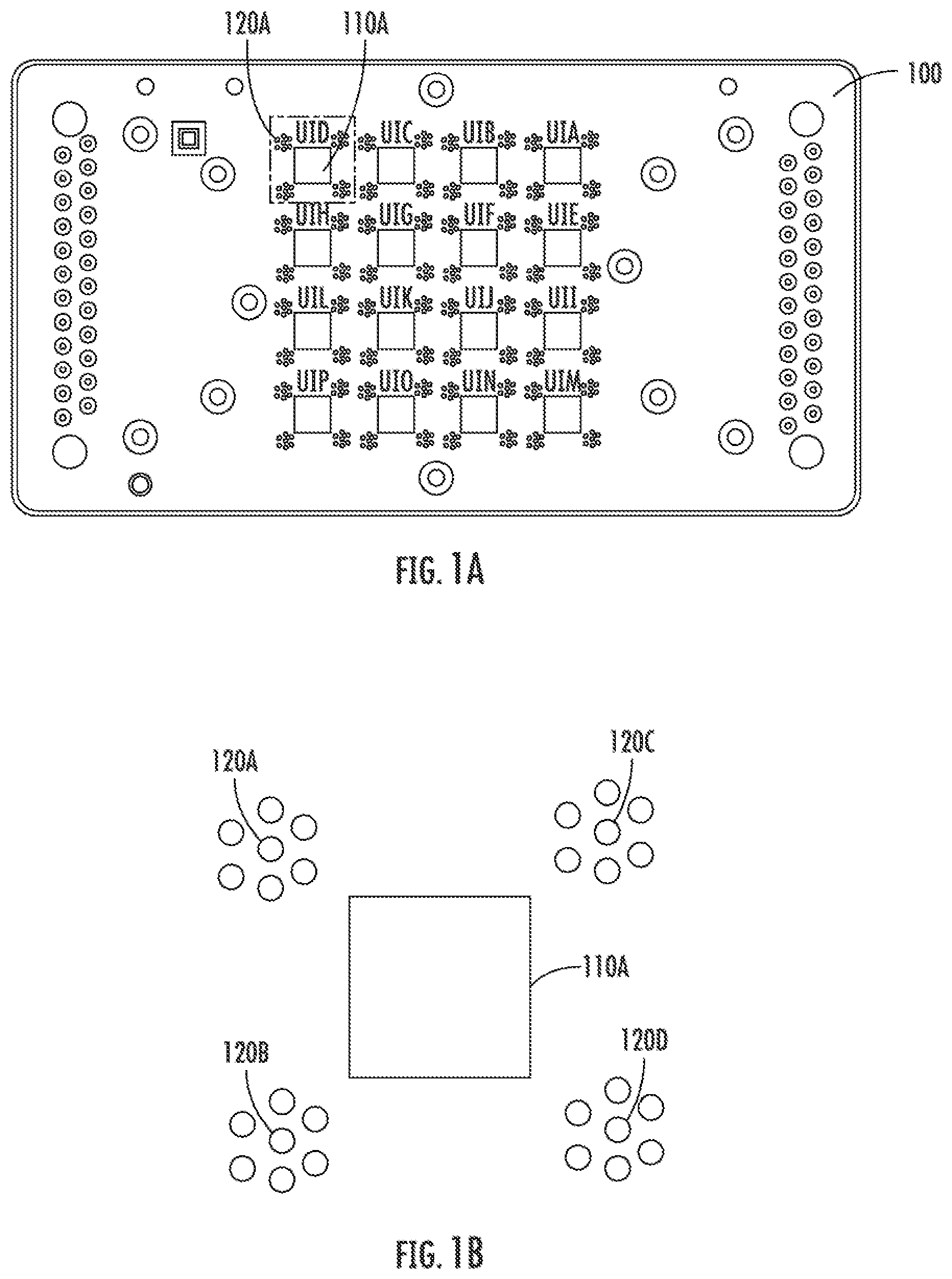 Patent US12621012 Figure 1 – Method to mechanically isolate and electrically couple between a phased array transmit/receive board