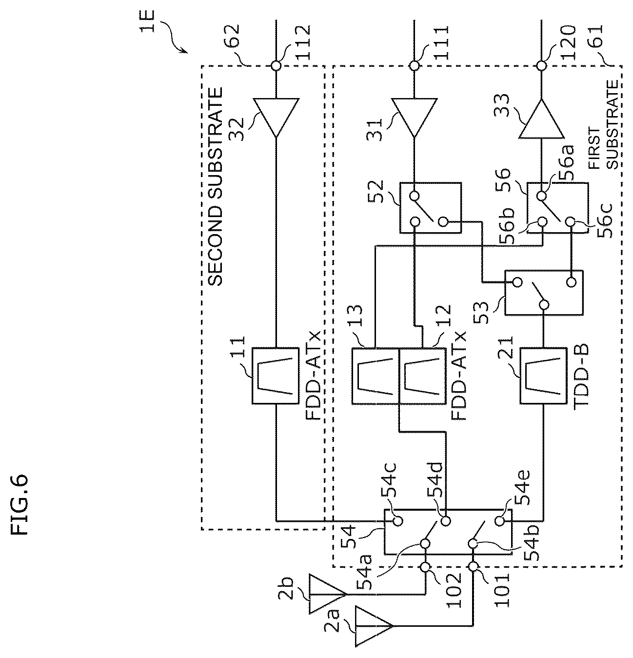Patent US12621017 Figure 9 – Radio frequency circuit and communication device