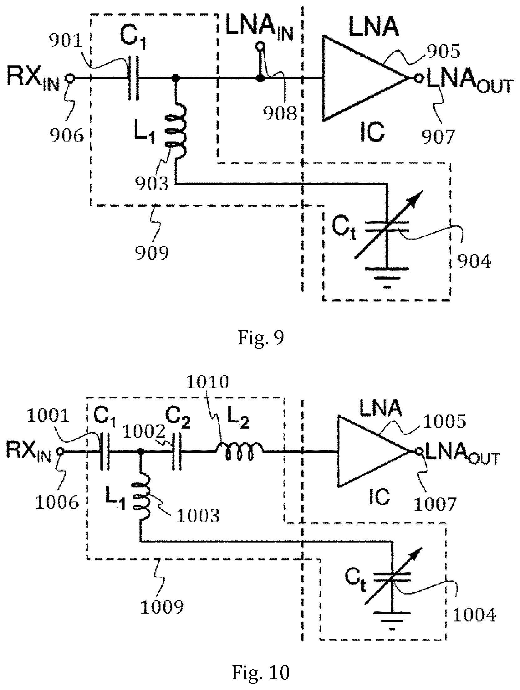 Patent US12621018 Figure 5 – Configurable filter for subharmonic blockers in multiband wireless receivers