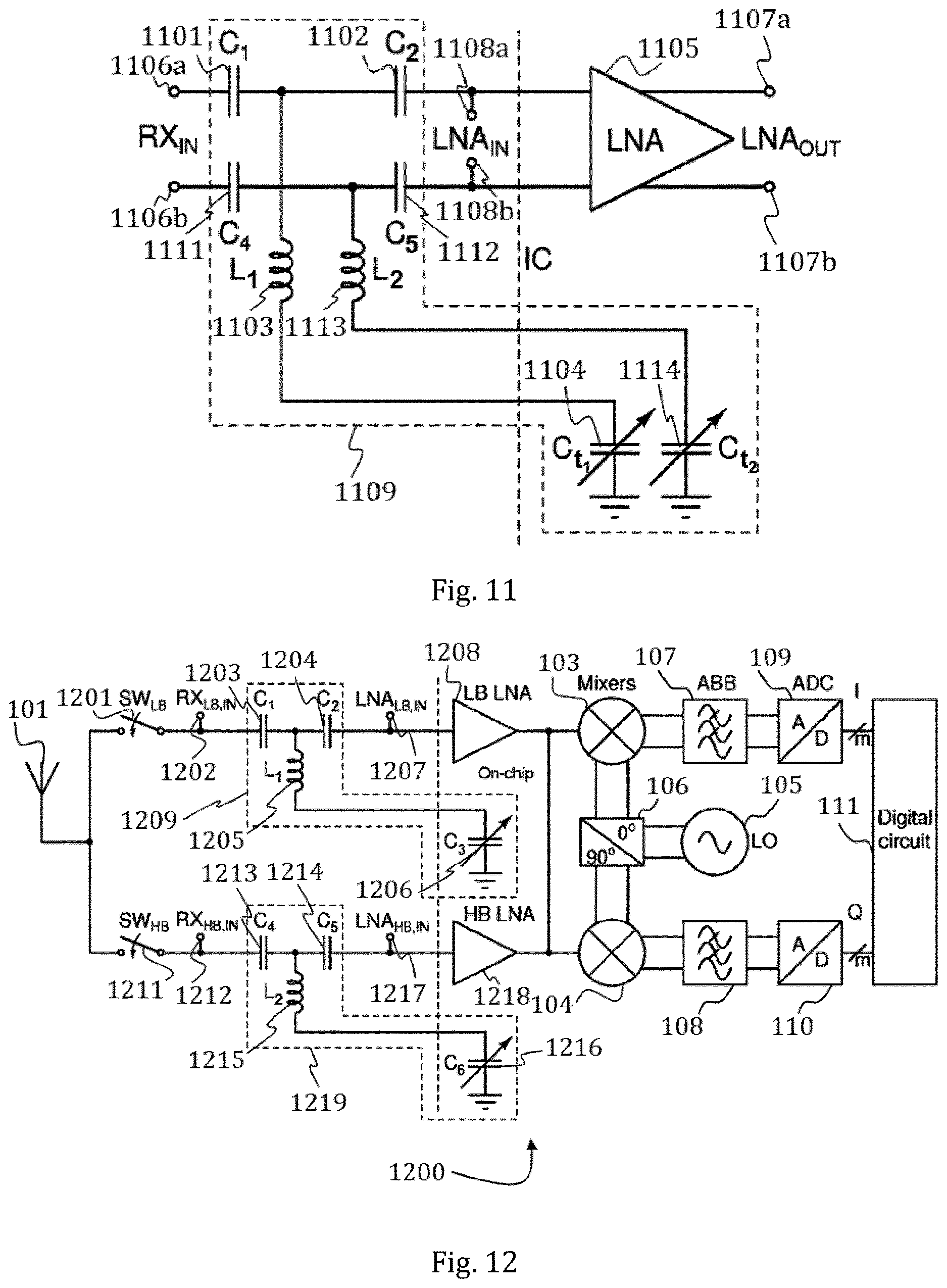Patent US12621018 Figure 6 – Configurable filter for subharmonic blockers in multiband wireless receivers